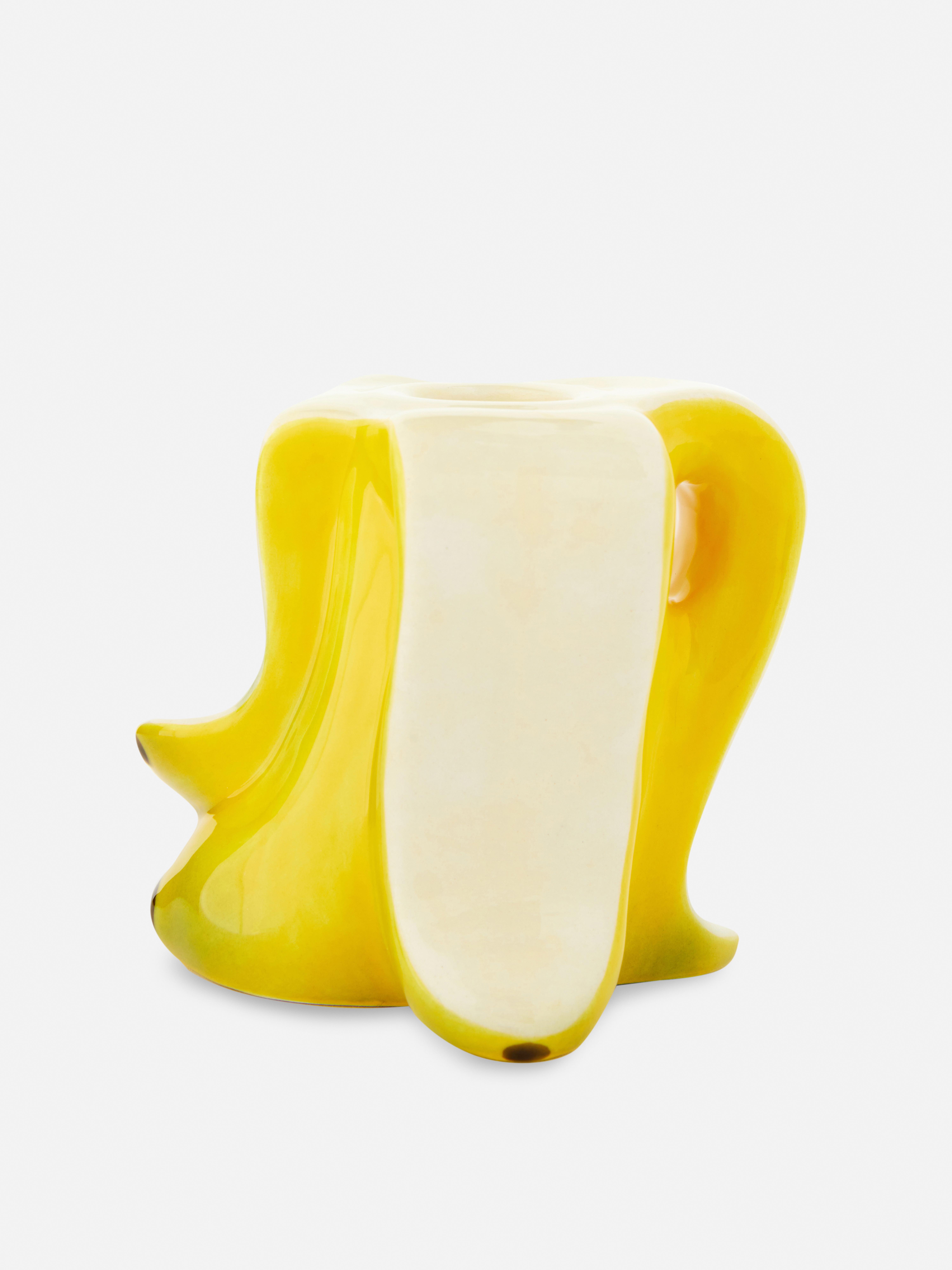 Bougeoir en forme de banane