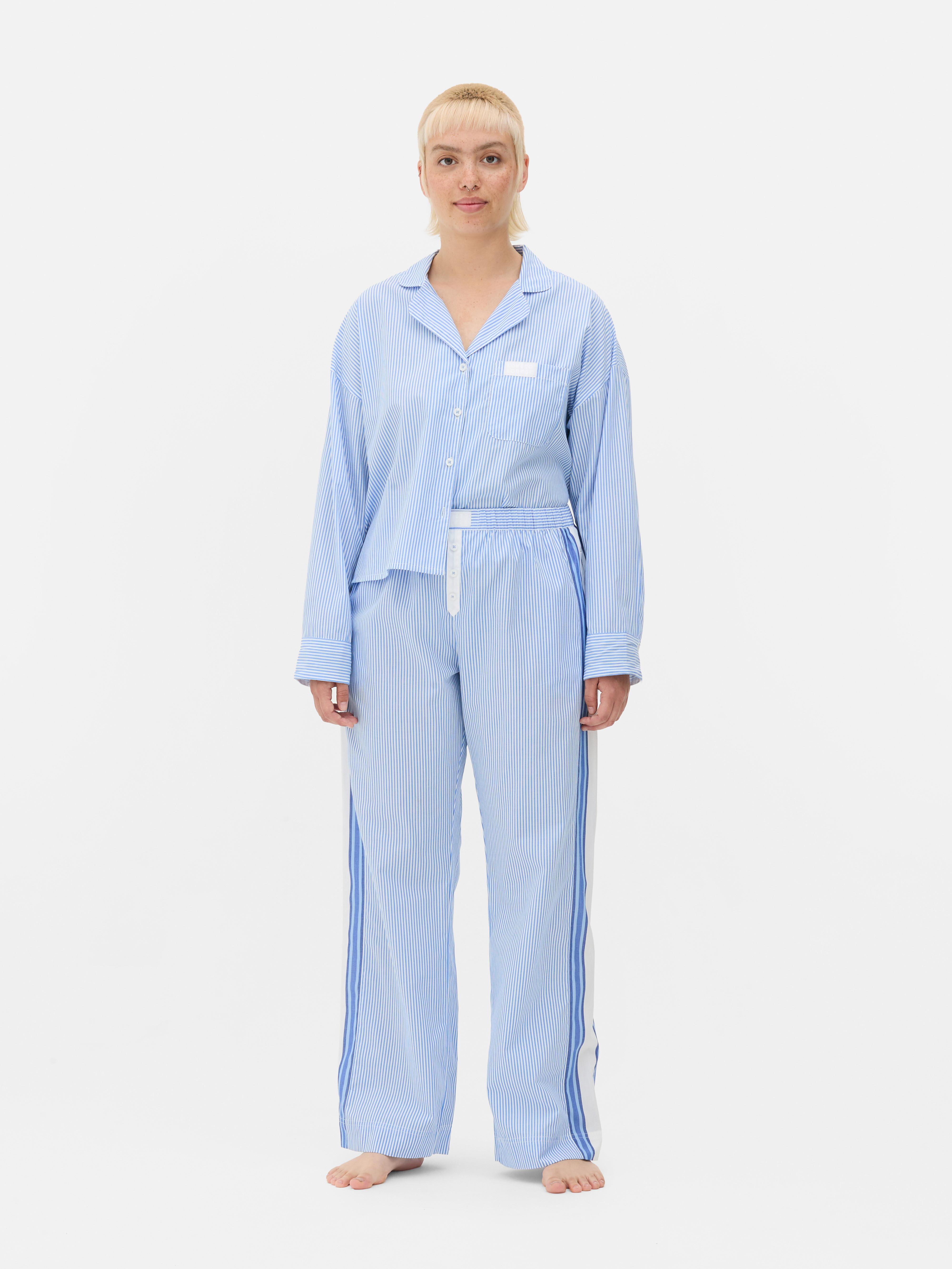 Pantaloni de pijama cu dungi