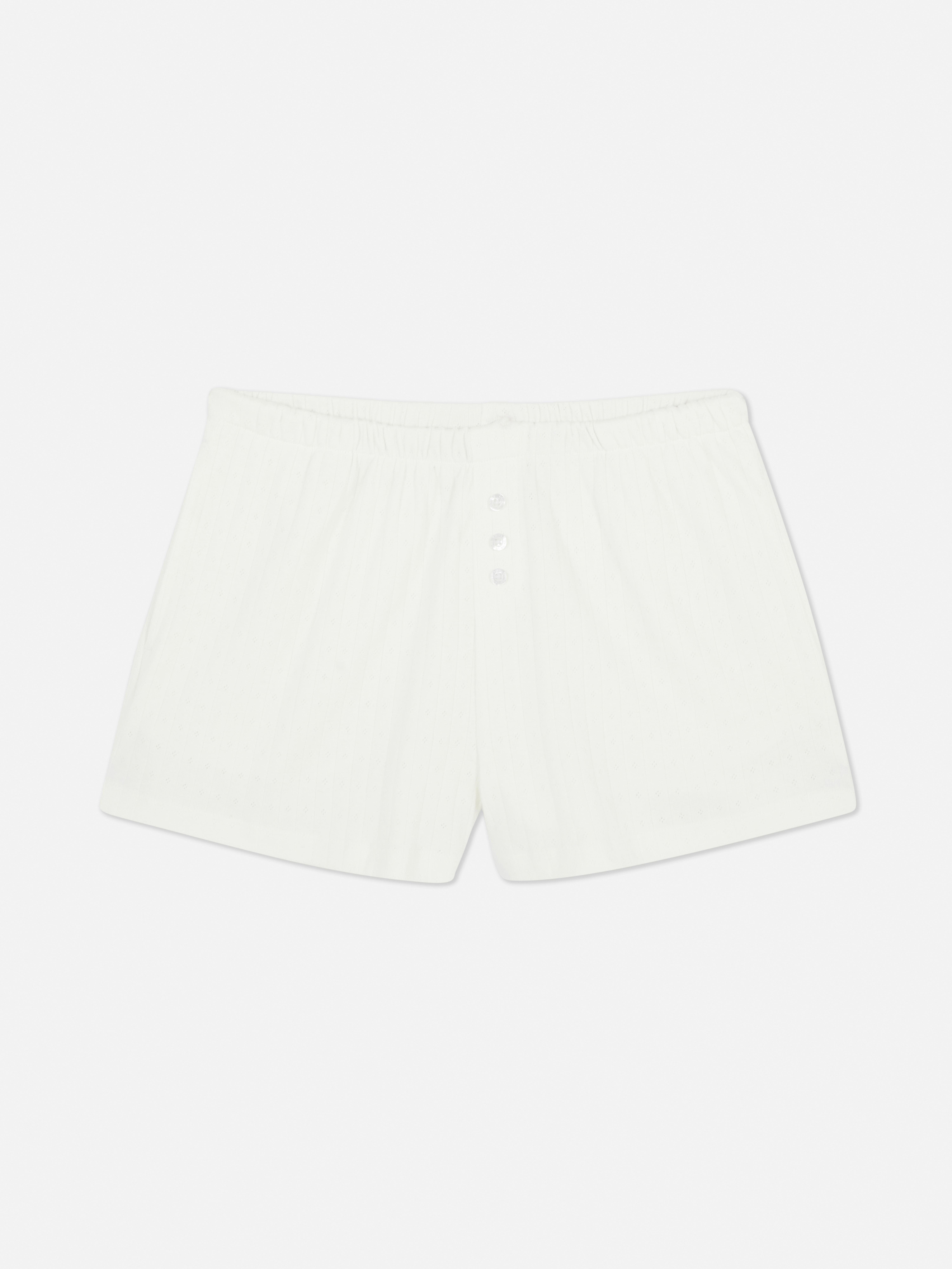 Calções pijama malha geométrica algodão