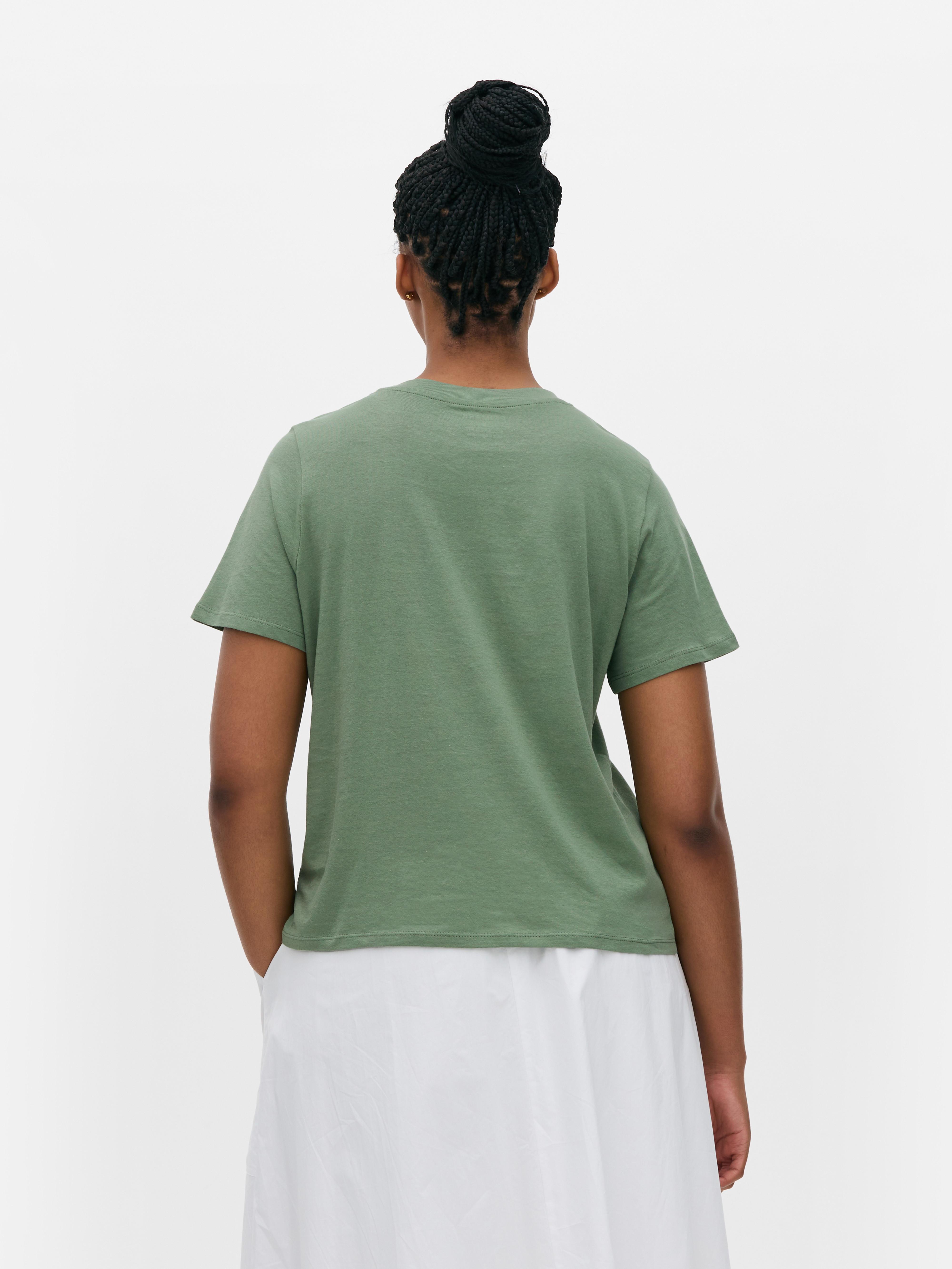 T-shirt à motif et manches courtes