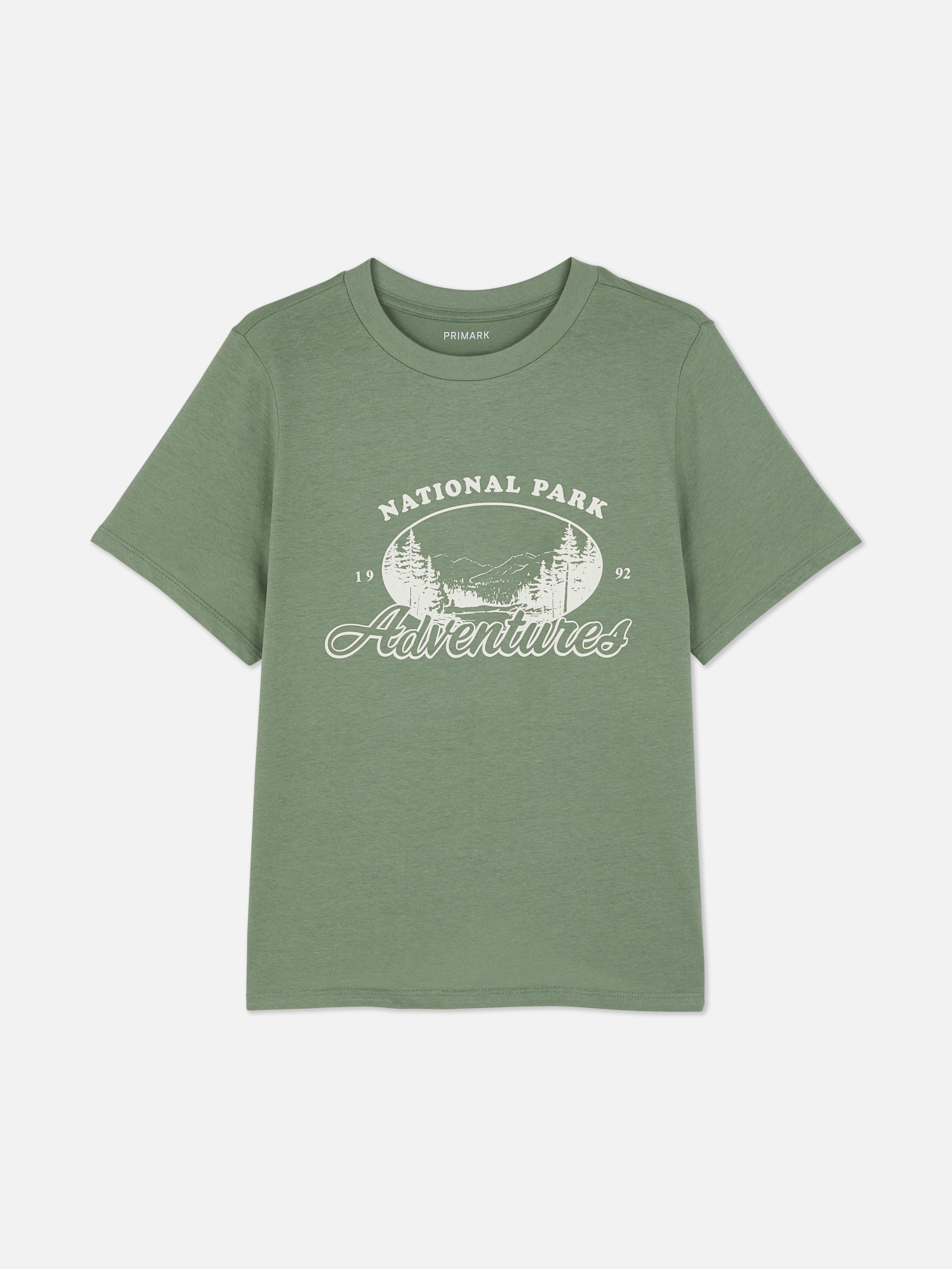 T-shirt à motif et manches courtes