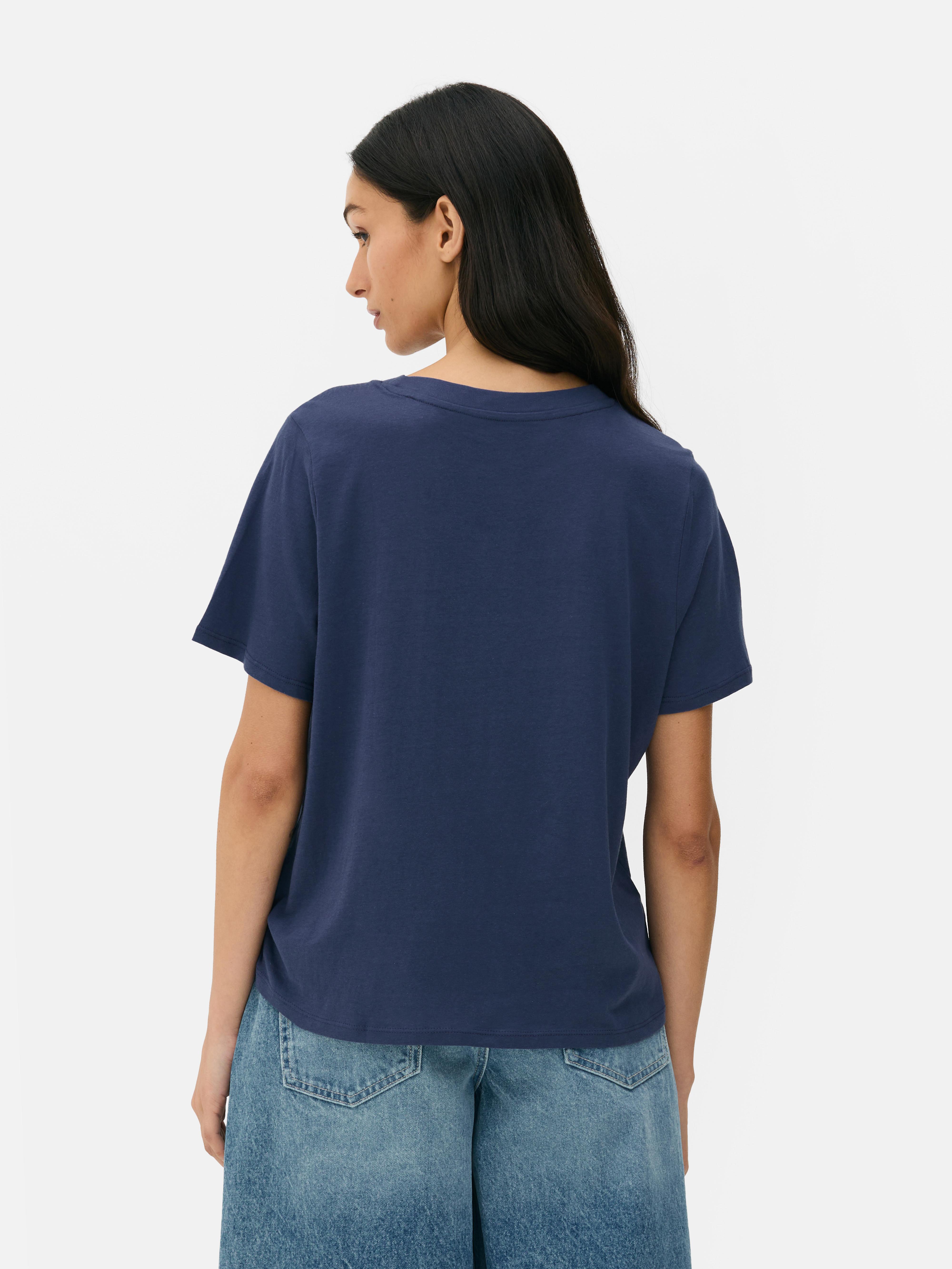T-shirt à motif et manches courtes