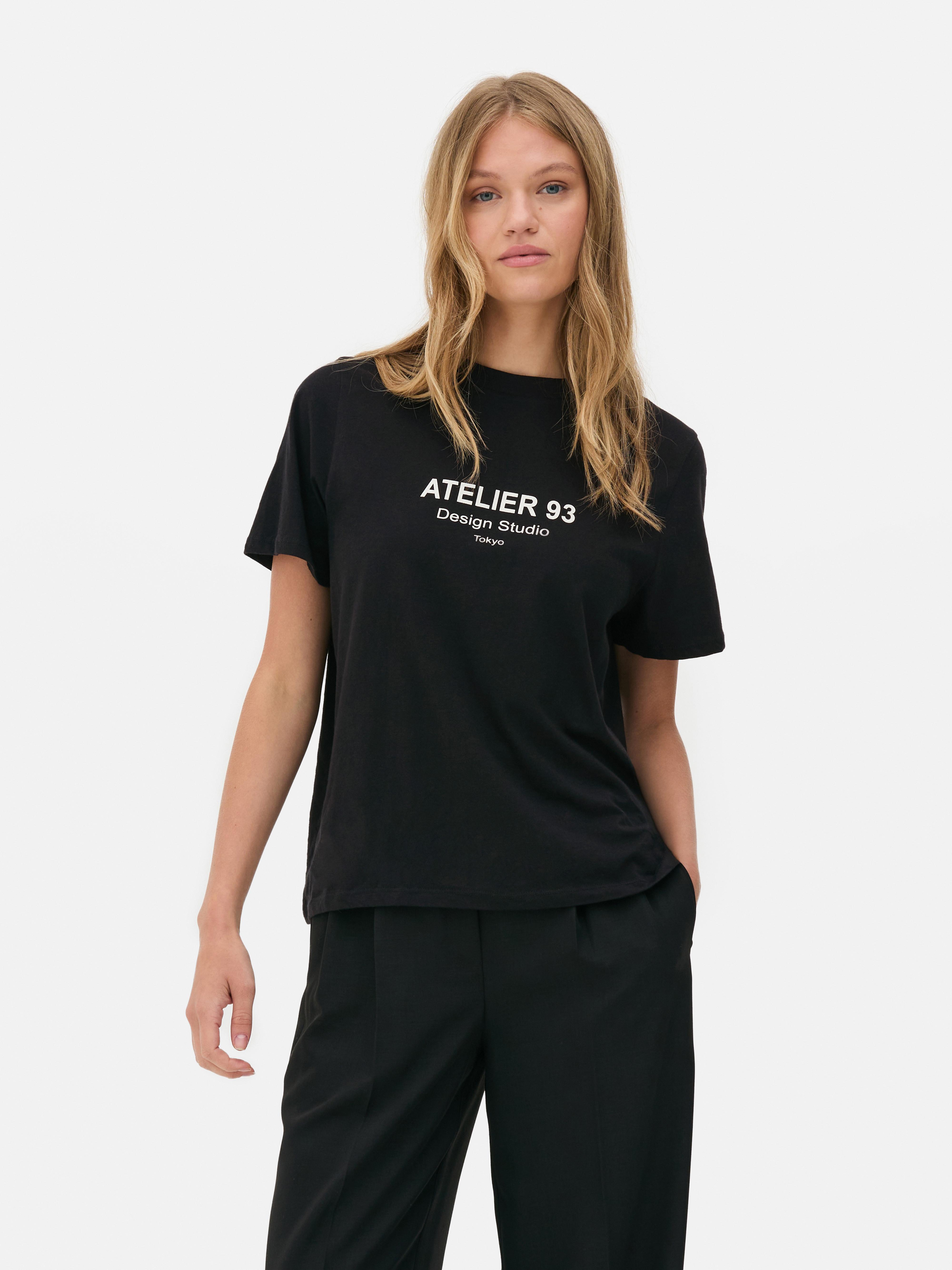 Tricou cu imprimeu și mânecă scurtă