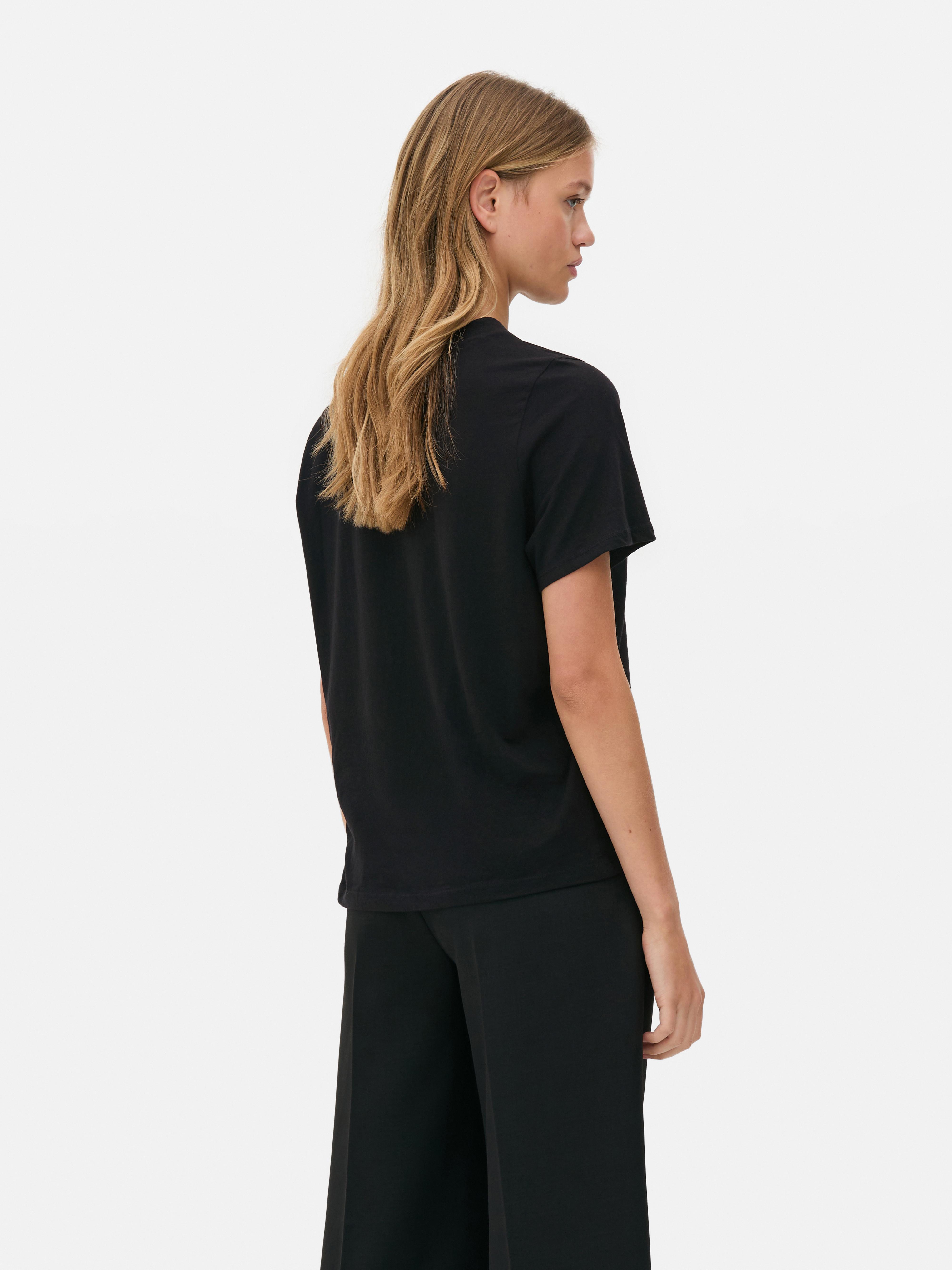 Tricou cu imprimeu și mânecă scurtă