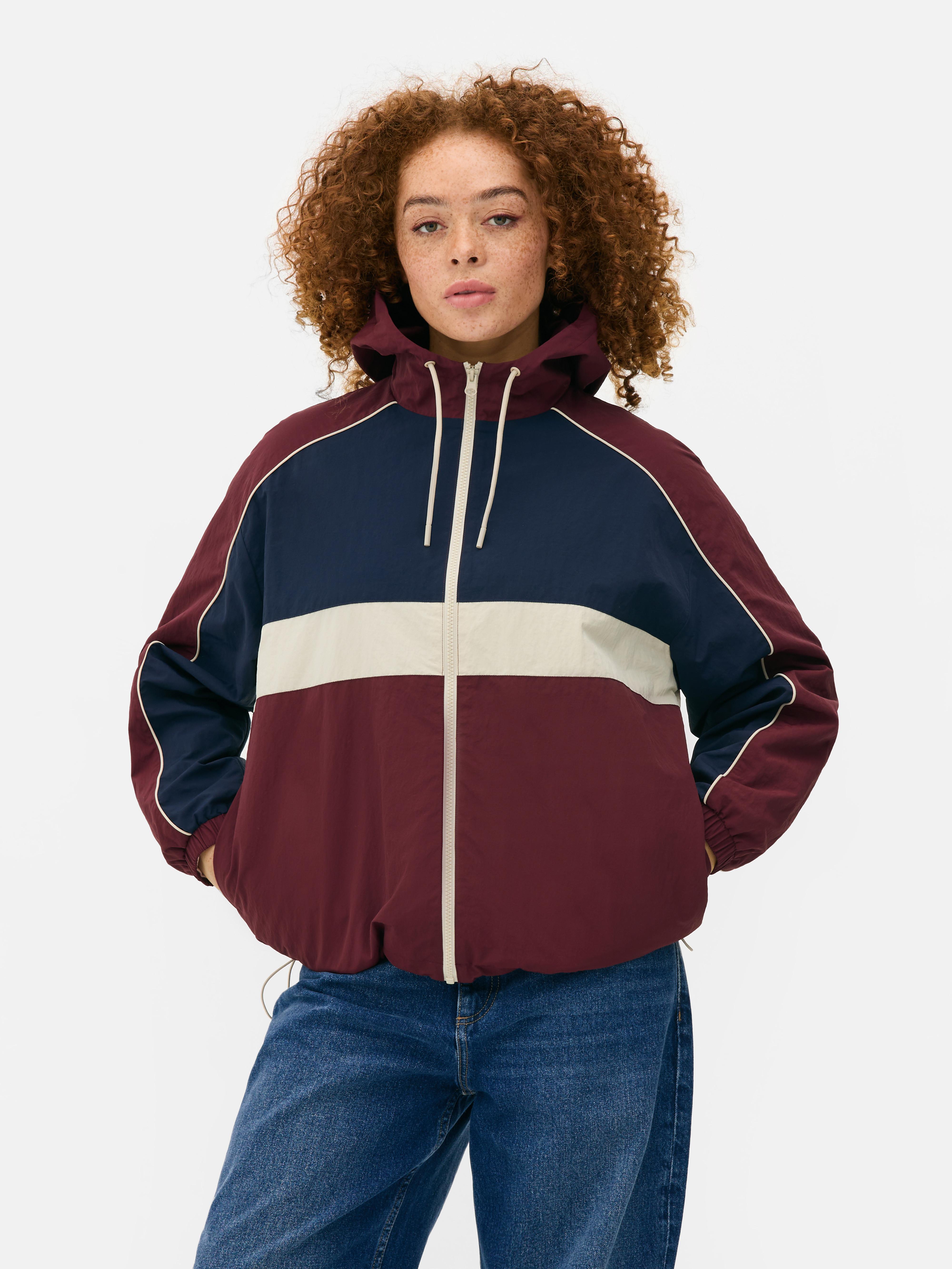 Veste de pluie sport colour block