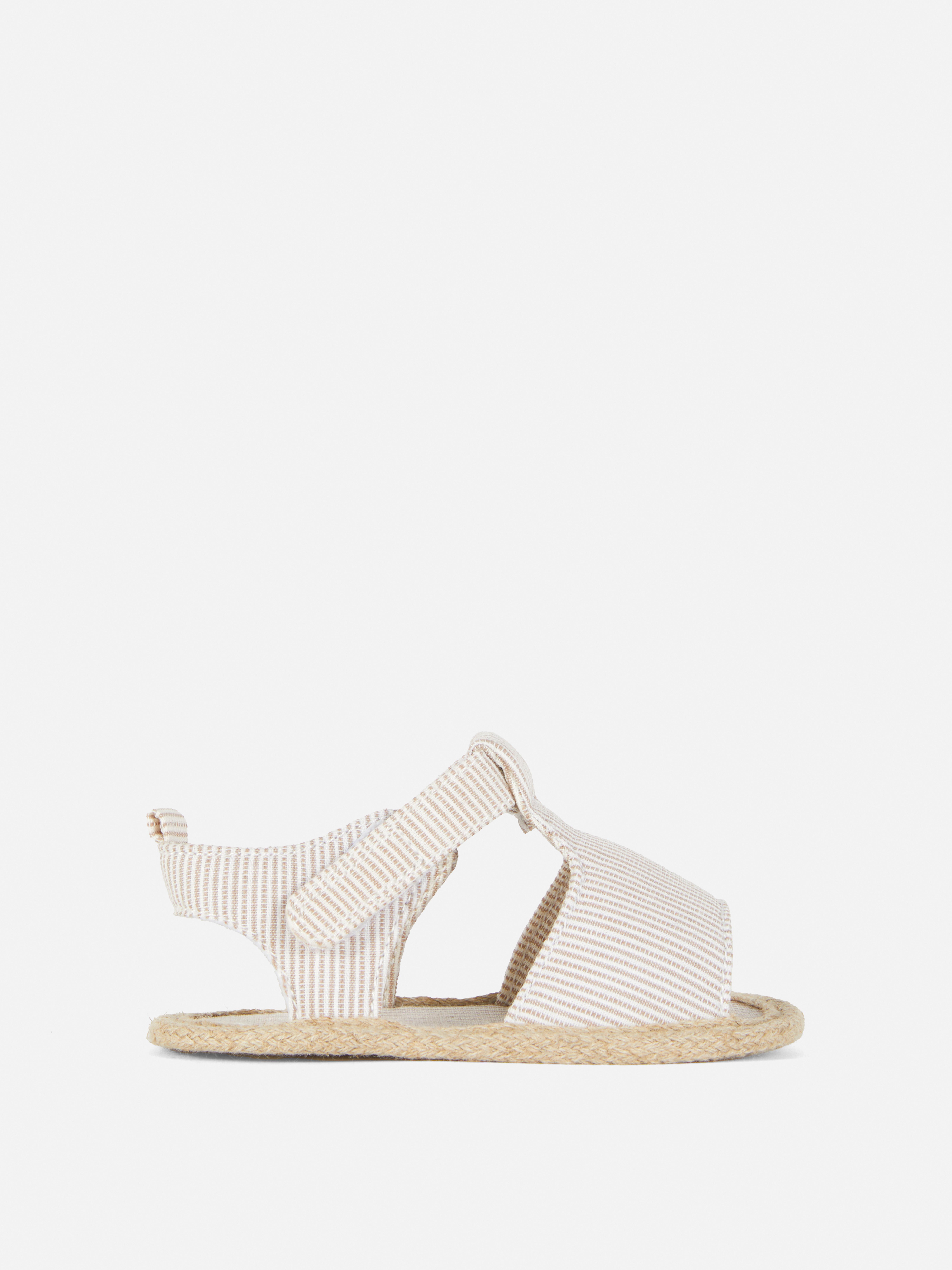 Gestreepte espadrillesandalen
