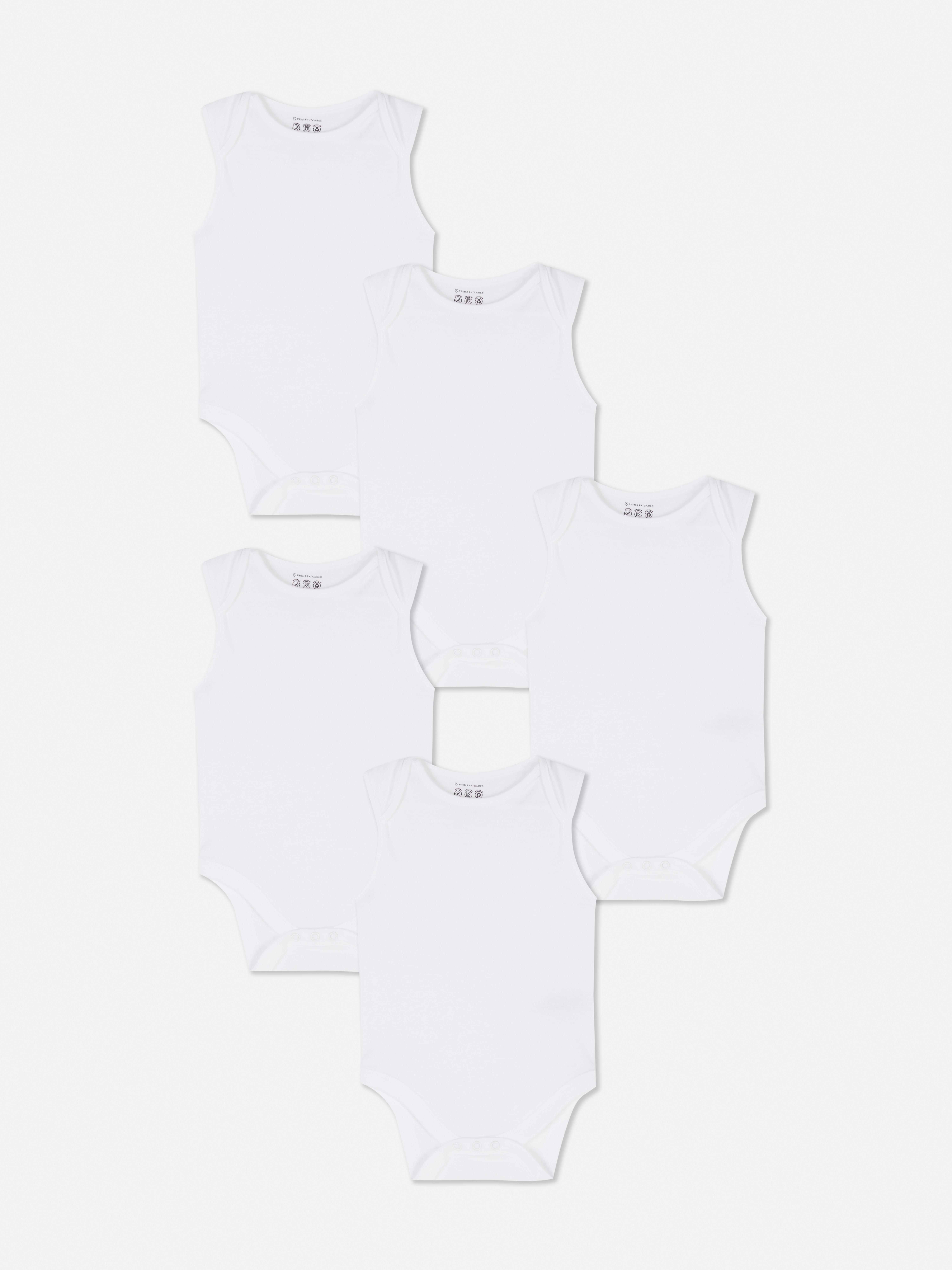 0-34mths | 5pk Sleeveless Bodysuits