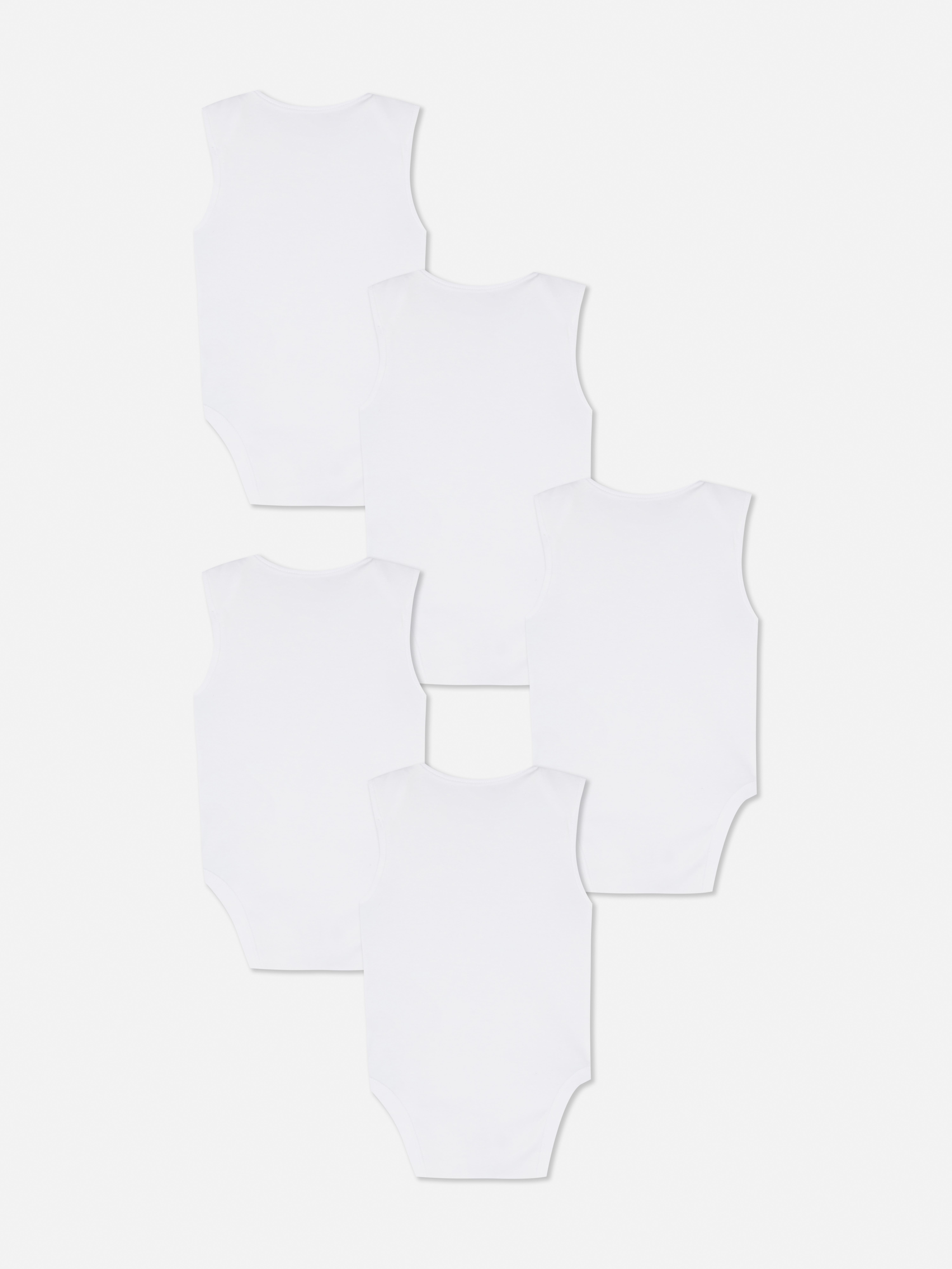 0-34mths | 5pk Sleeveless Bodysuits