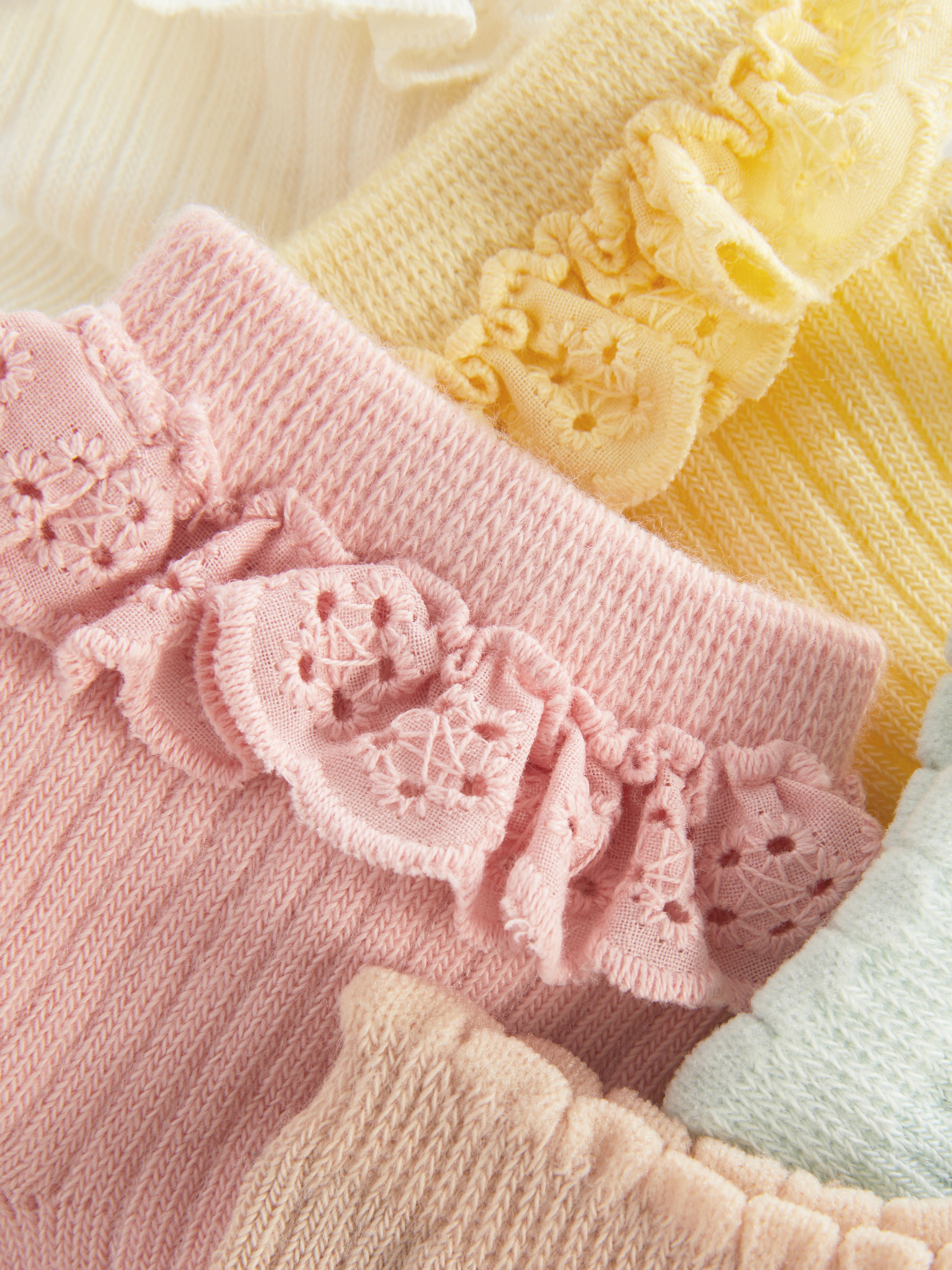 5pk Frill Trim Socks