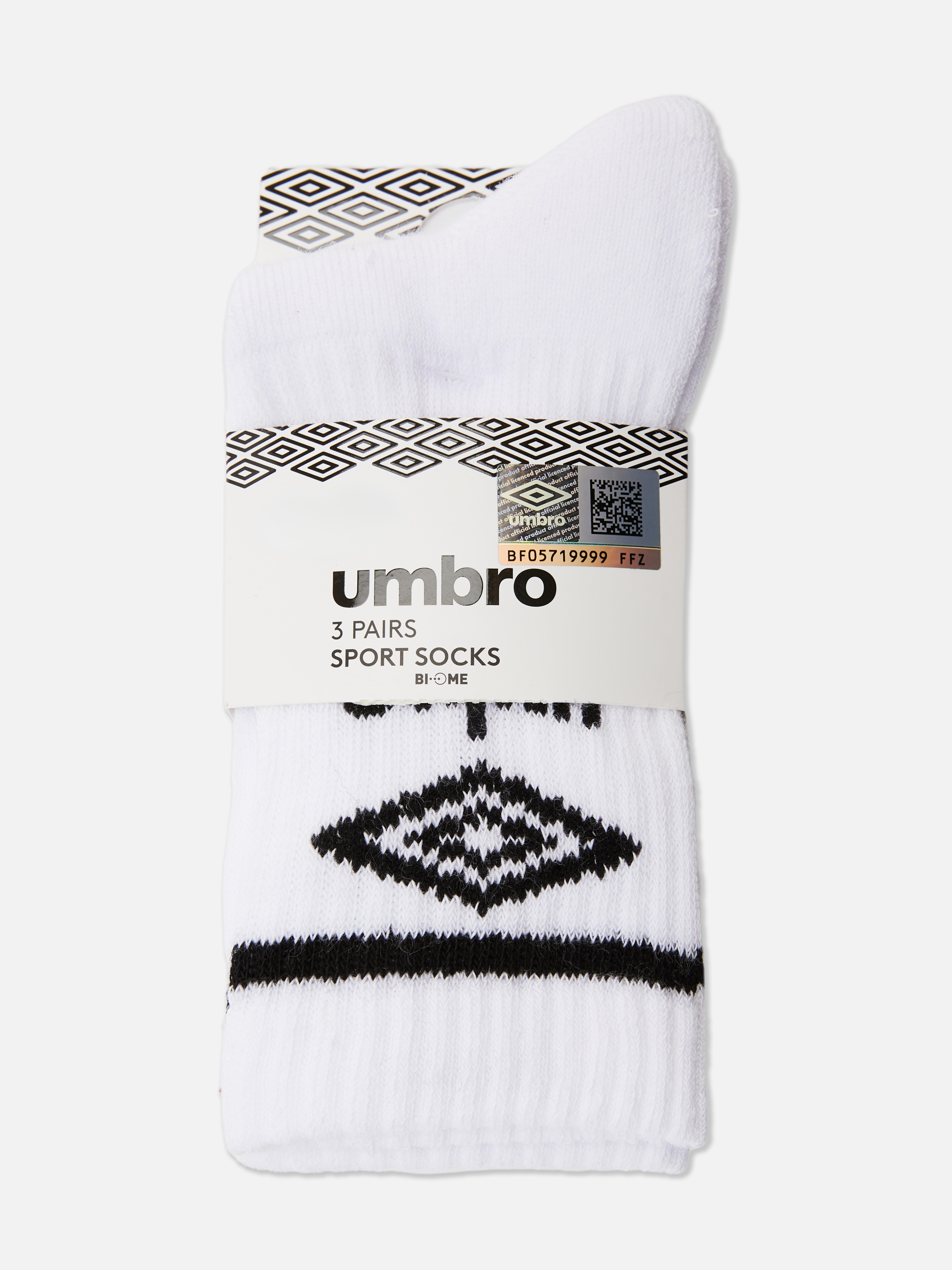Pack 3 pares meias desporto Umbro