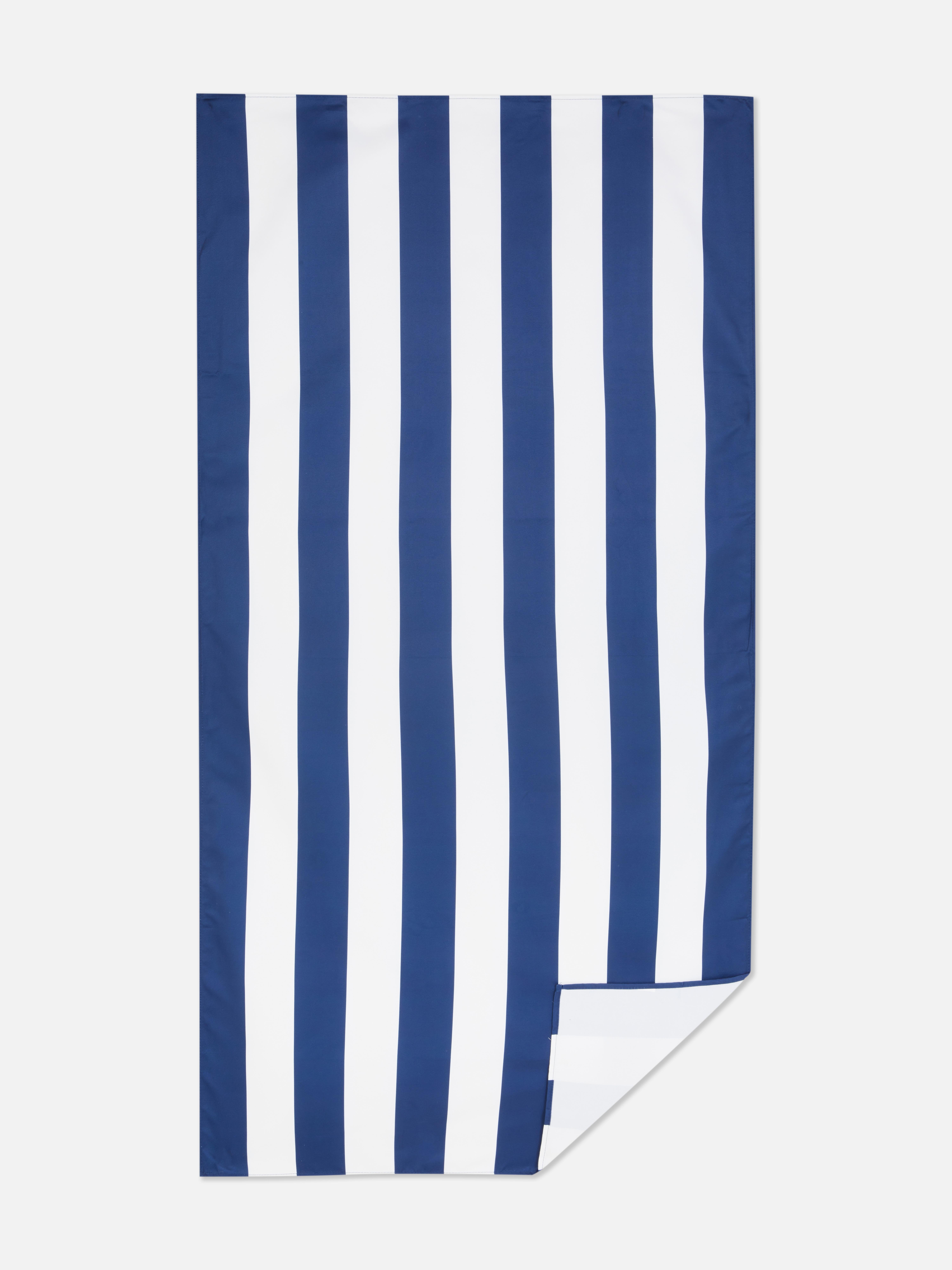 Serviette de bain rayée