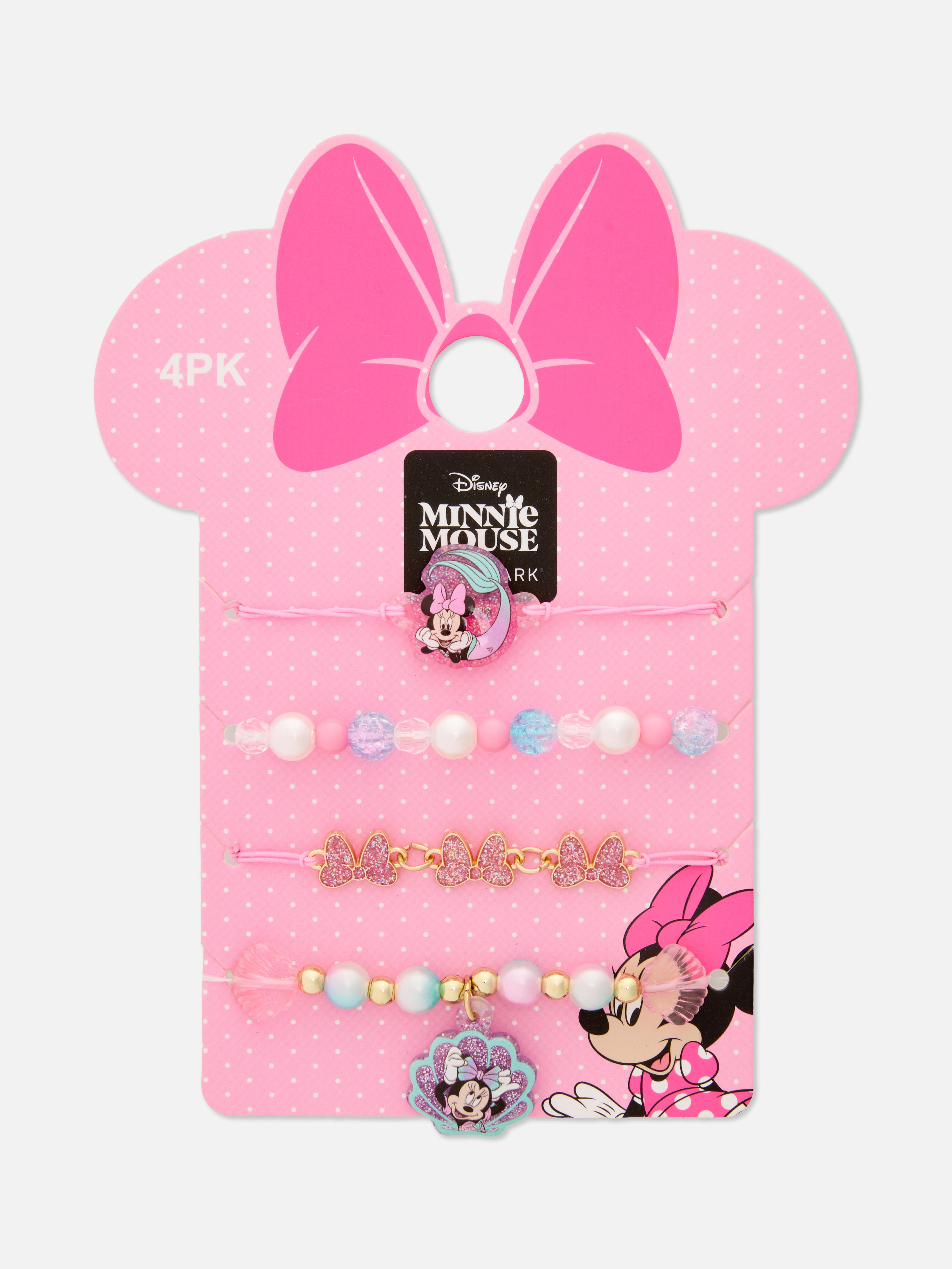 Pack de 4 pulseras de Minnie Mouse de Disney