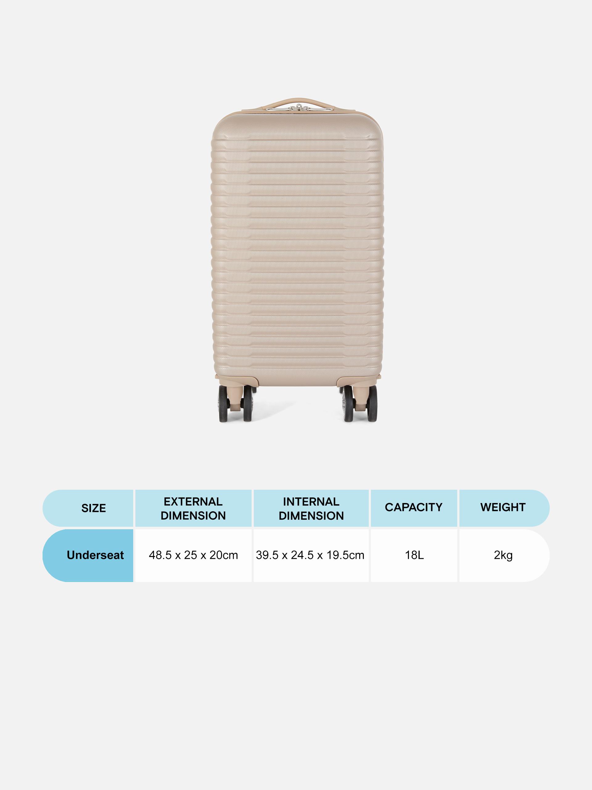 8-Wheel Hard Shell Underseat Suitcase