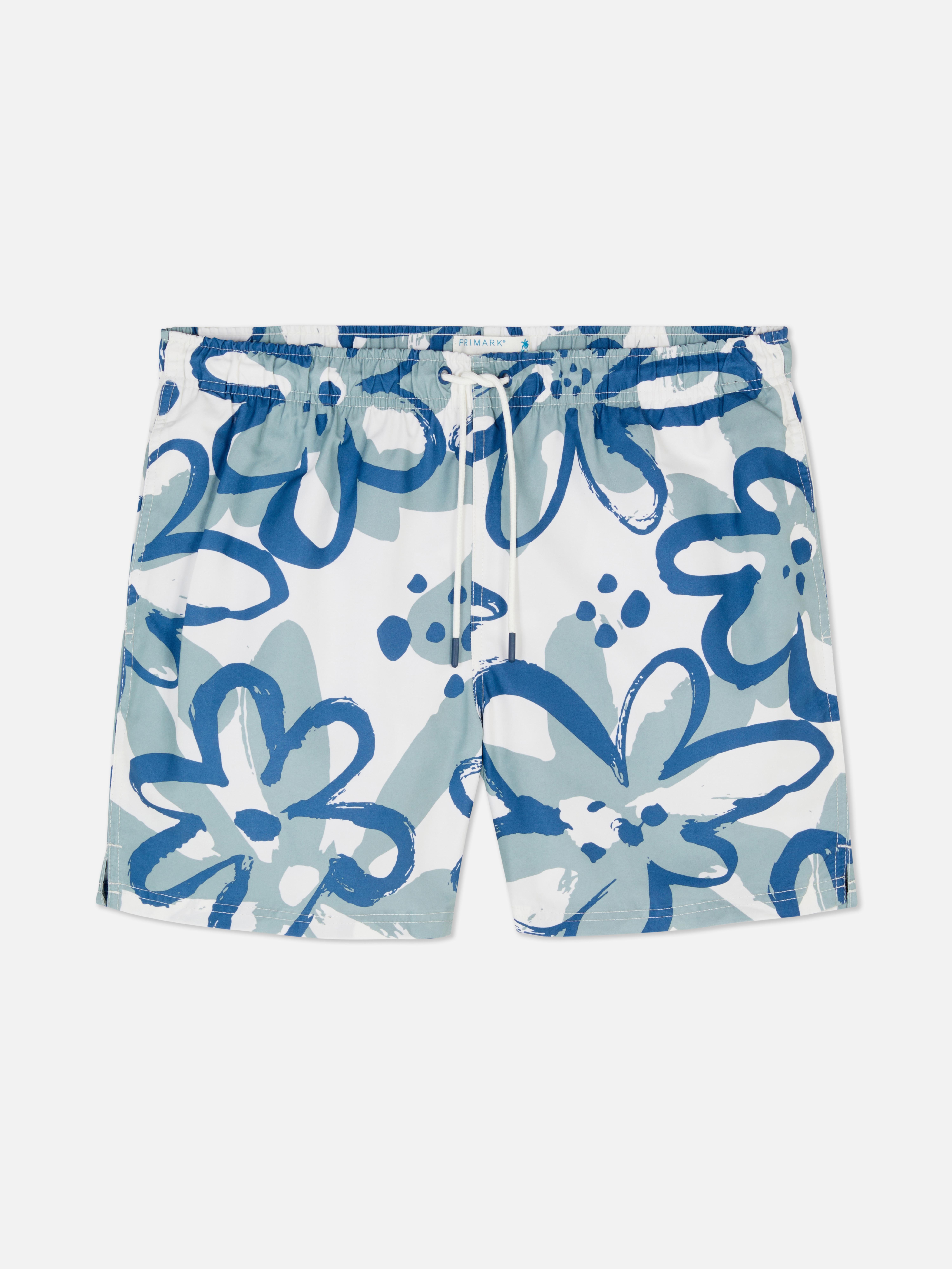 Bañador con estampado floral abstracto