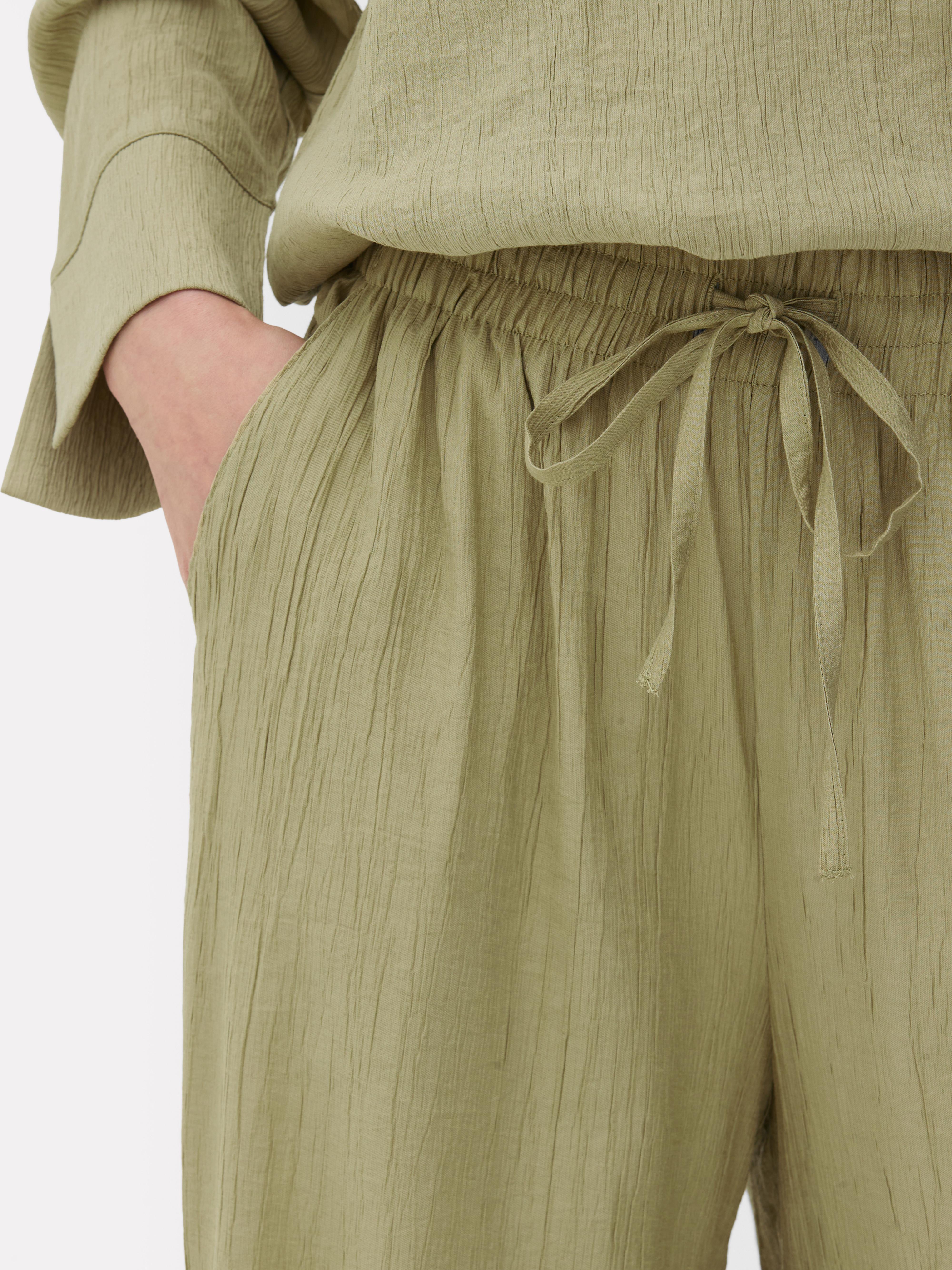 Crinkle Wide Leg Pants