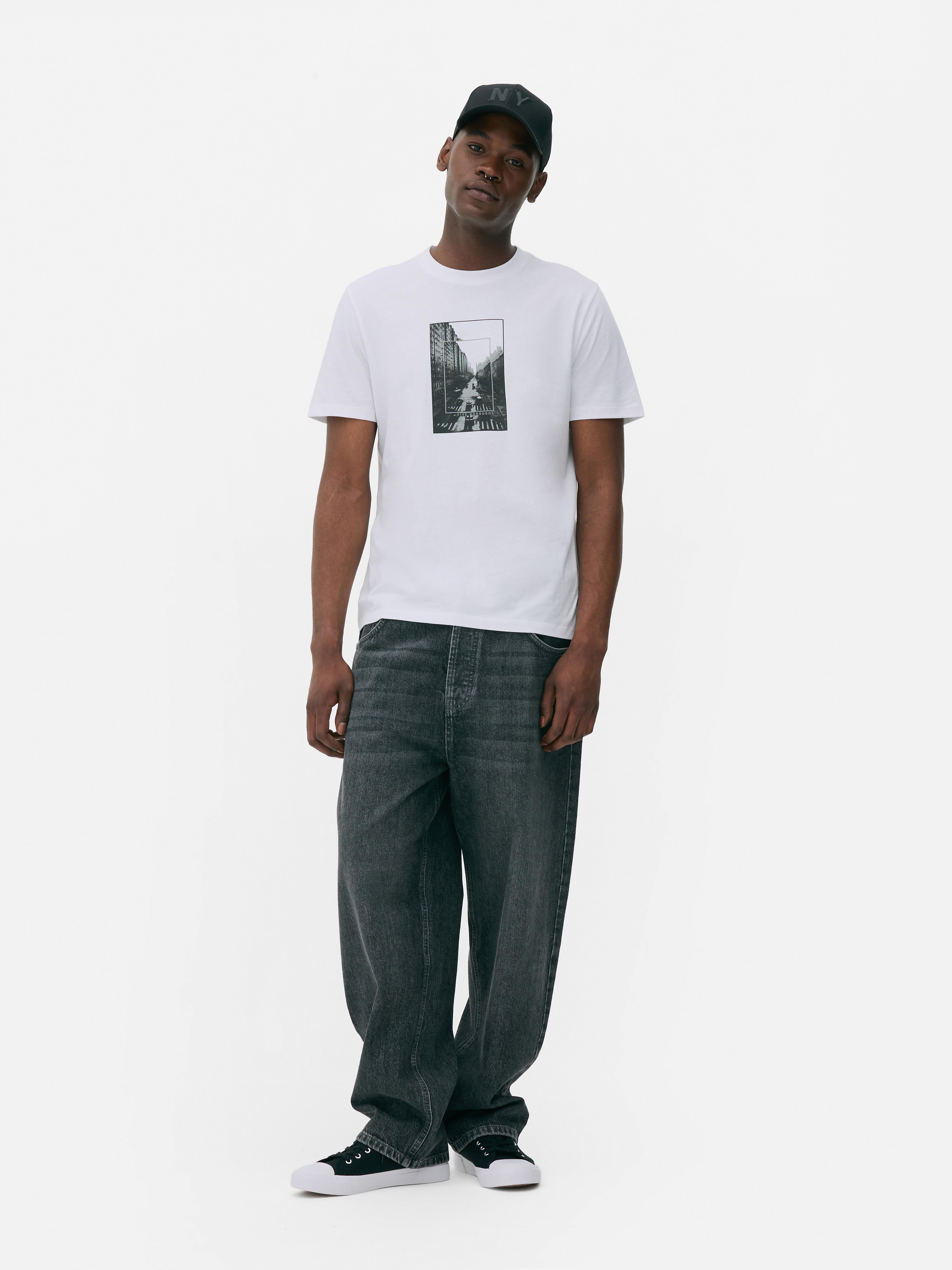 T-shirt à imprimé rues