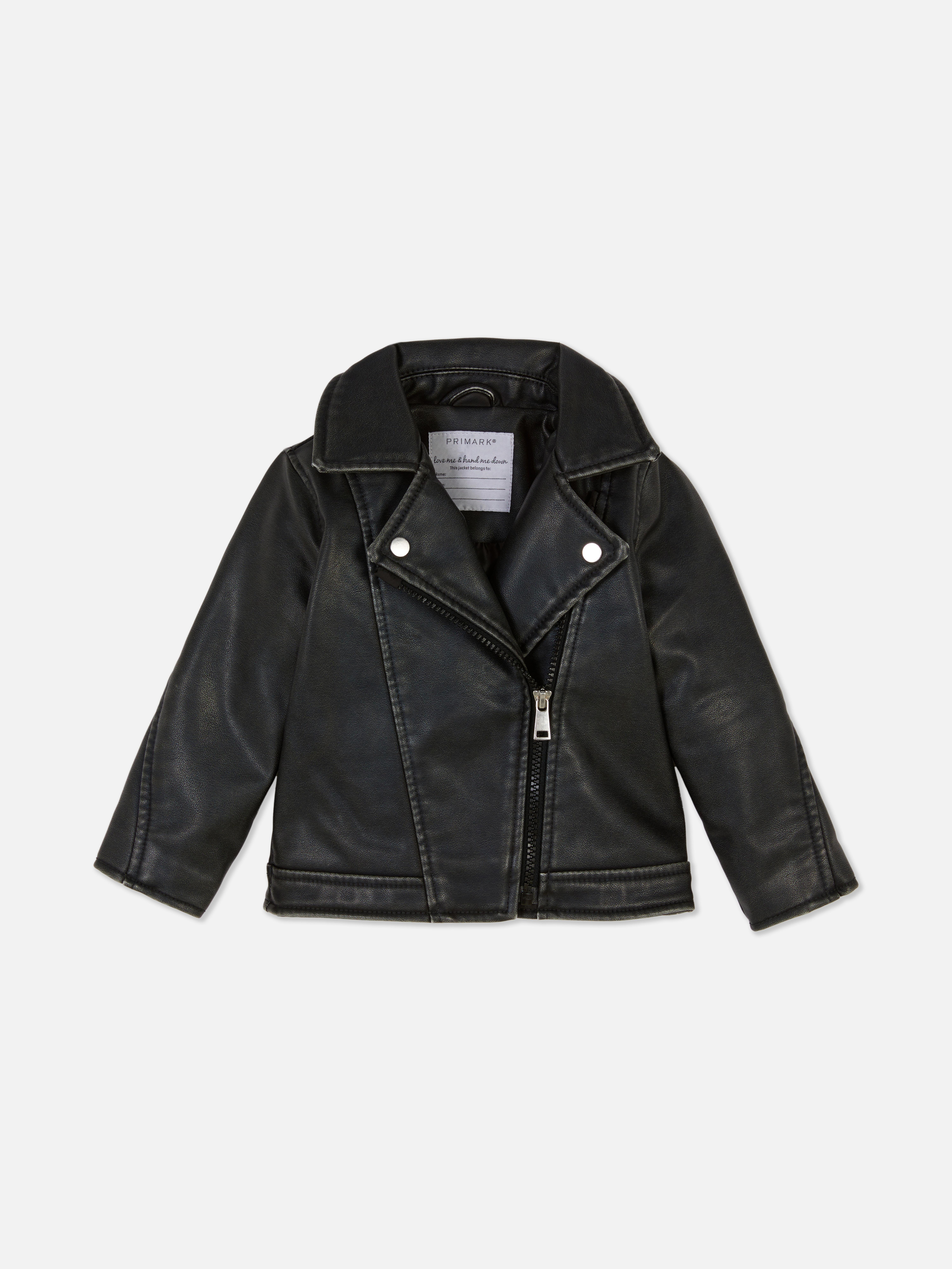 Bikerjacke aus Kunstleder