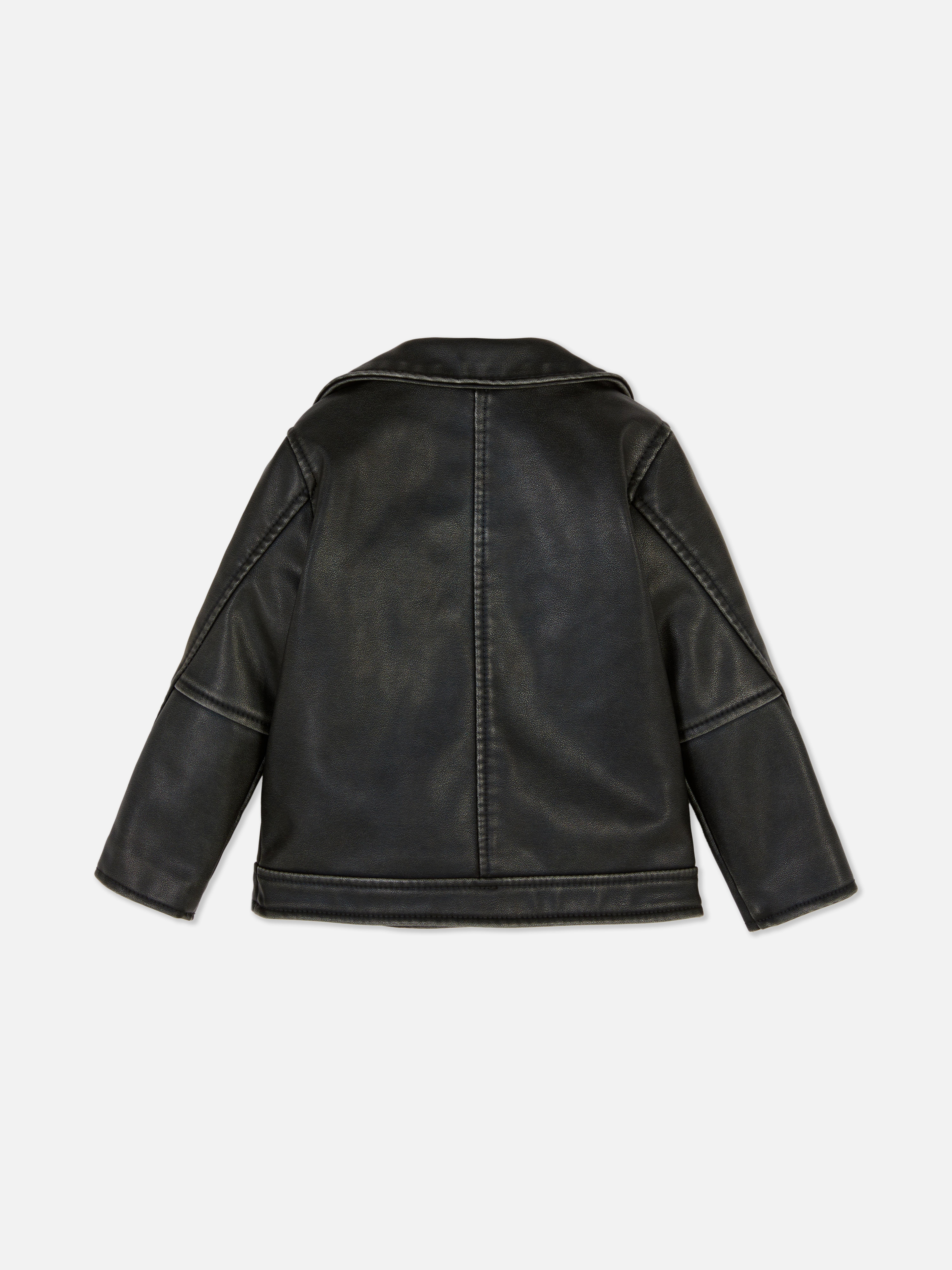 Bikerjacke aus Kunstleder
