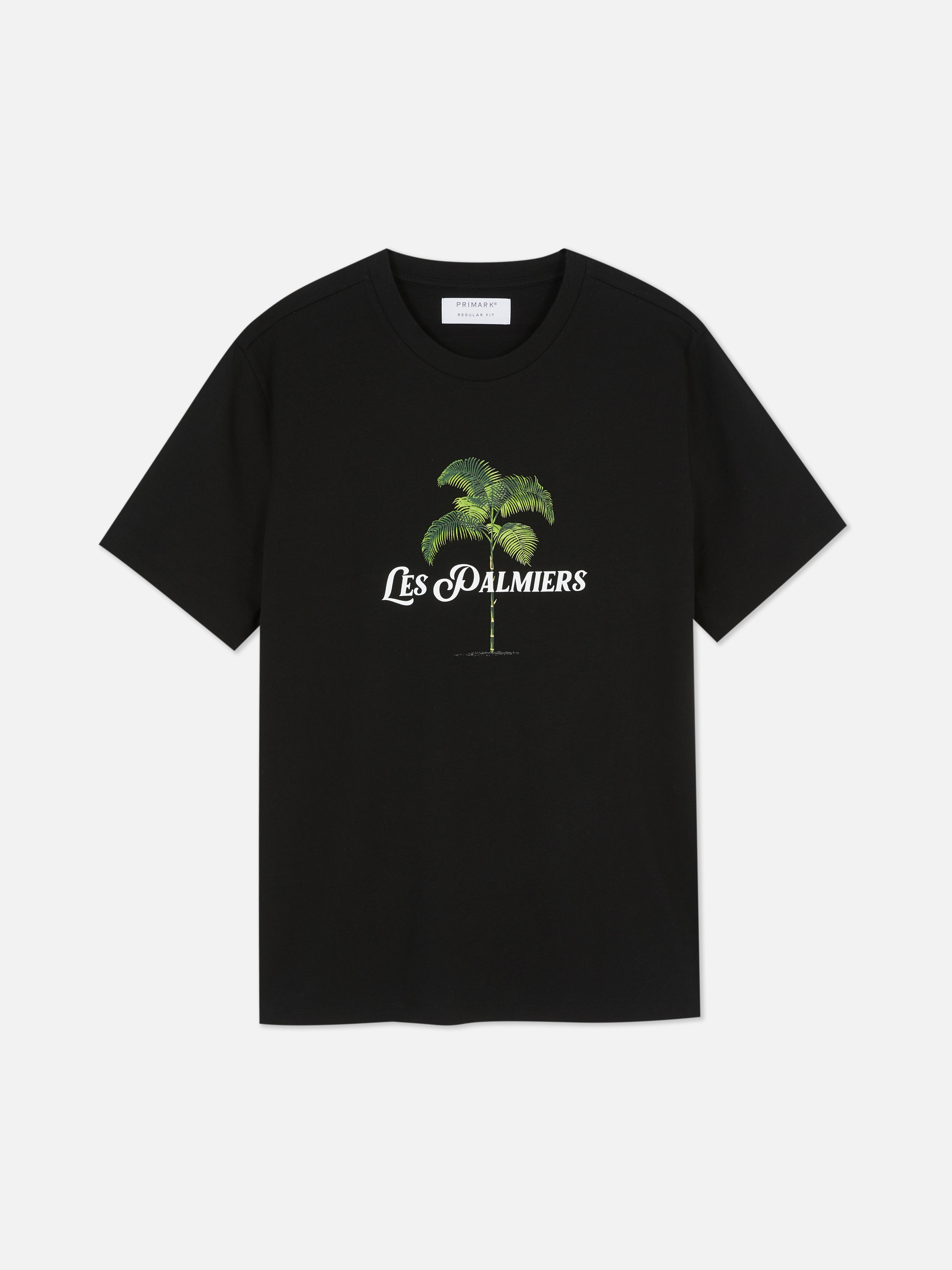 Tricou cu mânecă scurtă cu imprimeu palmieri