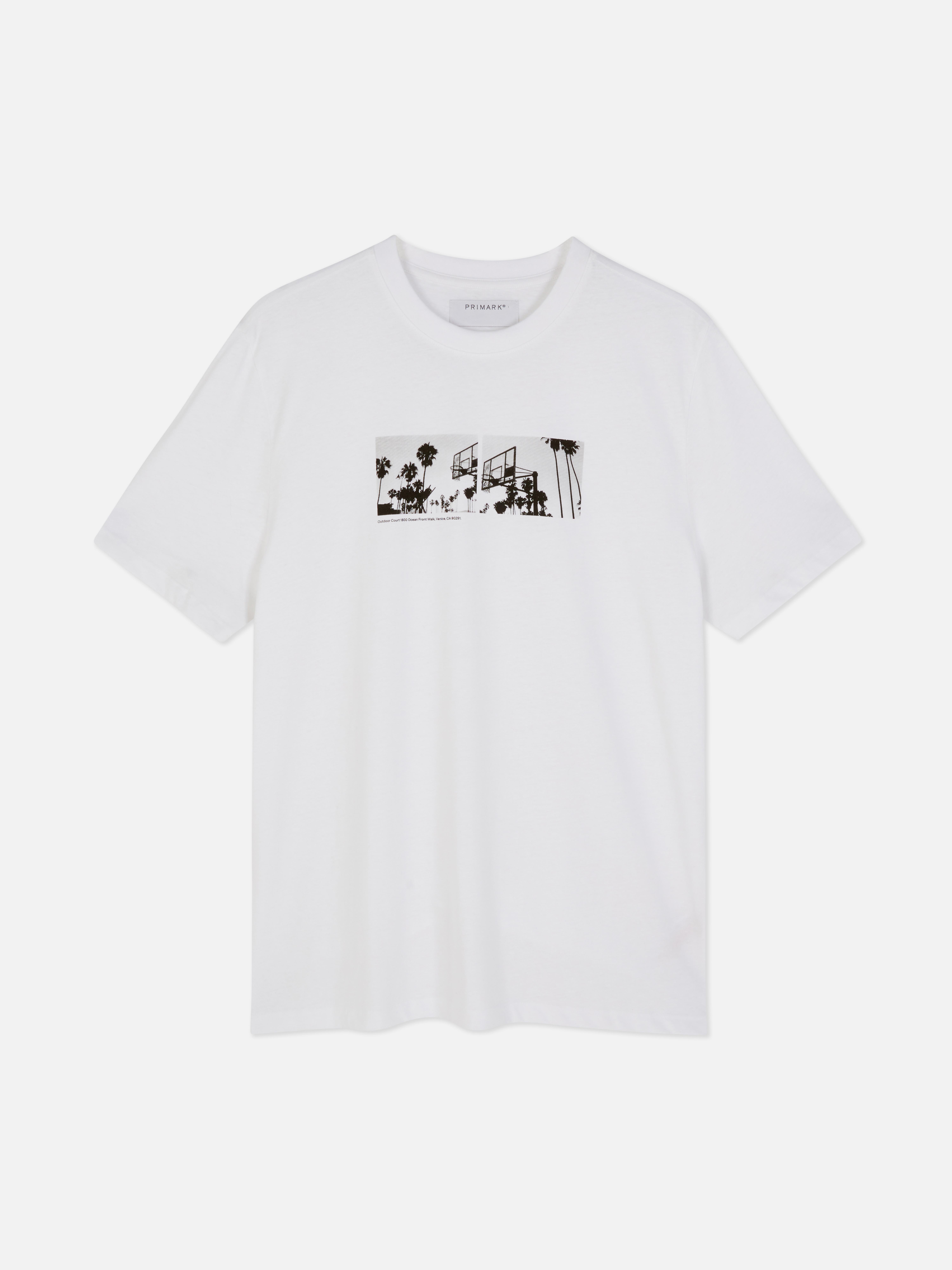 T-Shirt mit Basketball-Fotoprint