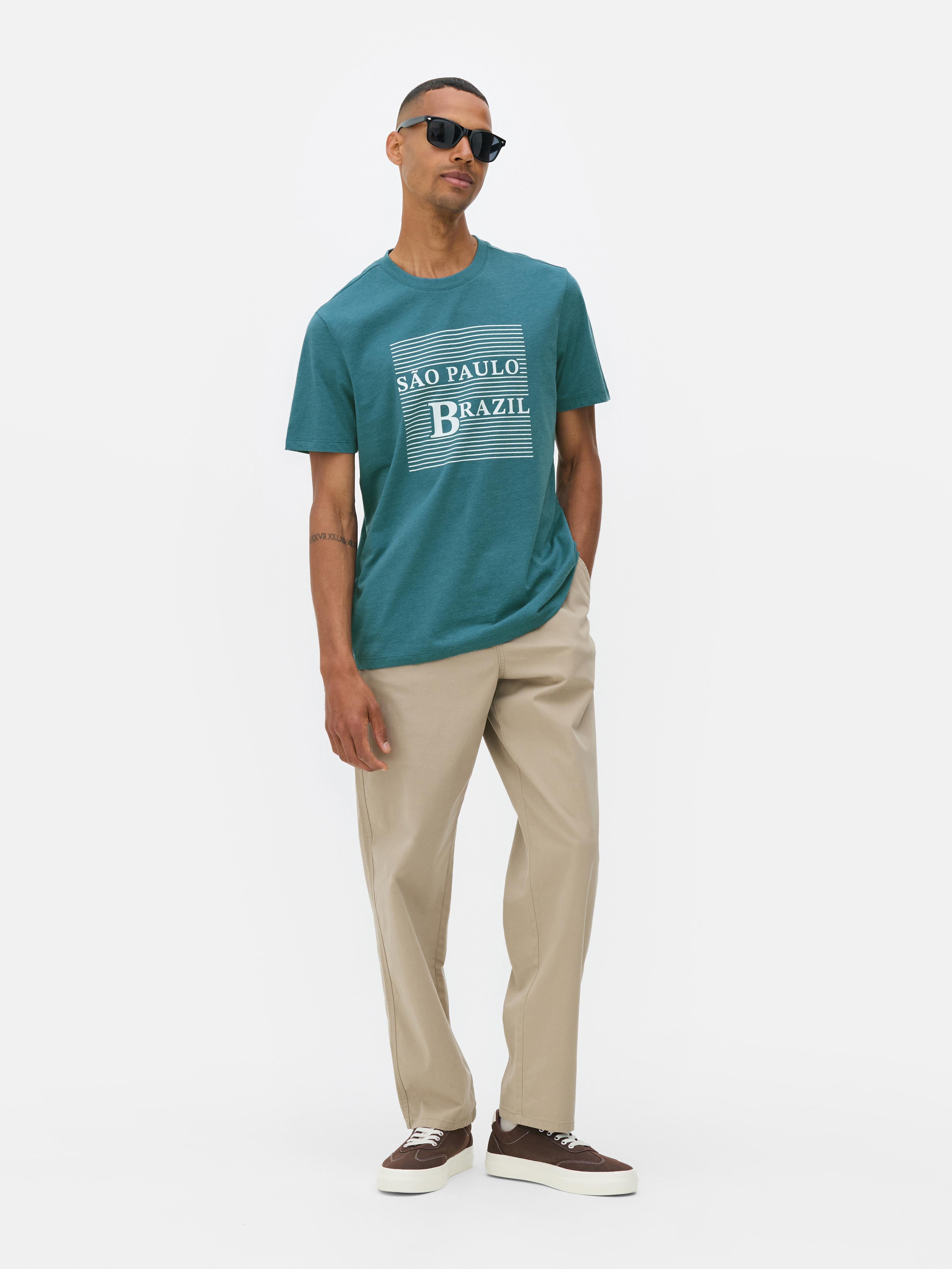 „São Paulo“ T-Shirt mit Grafik