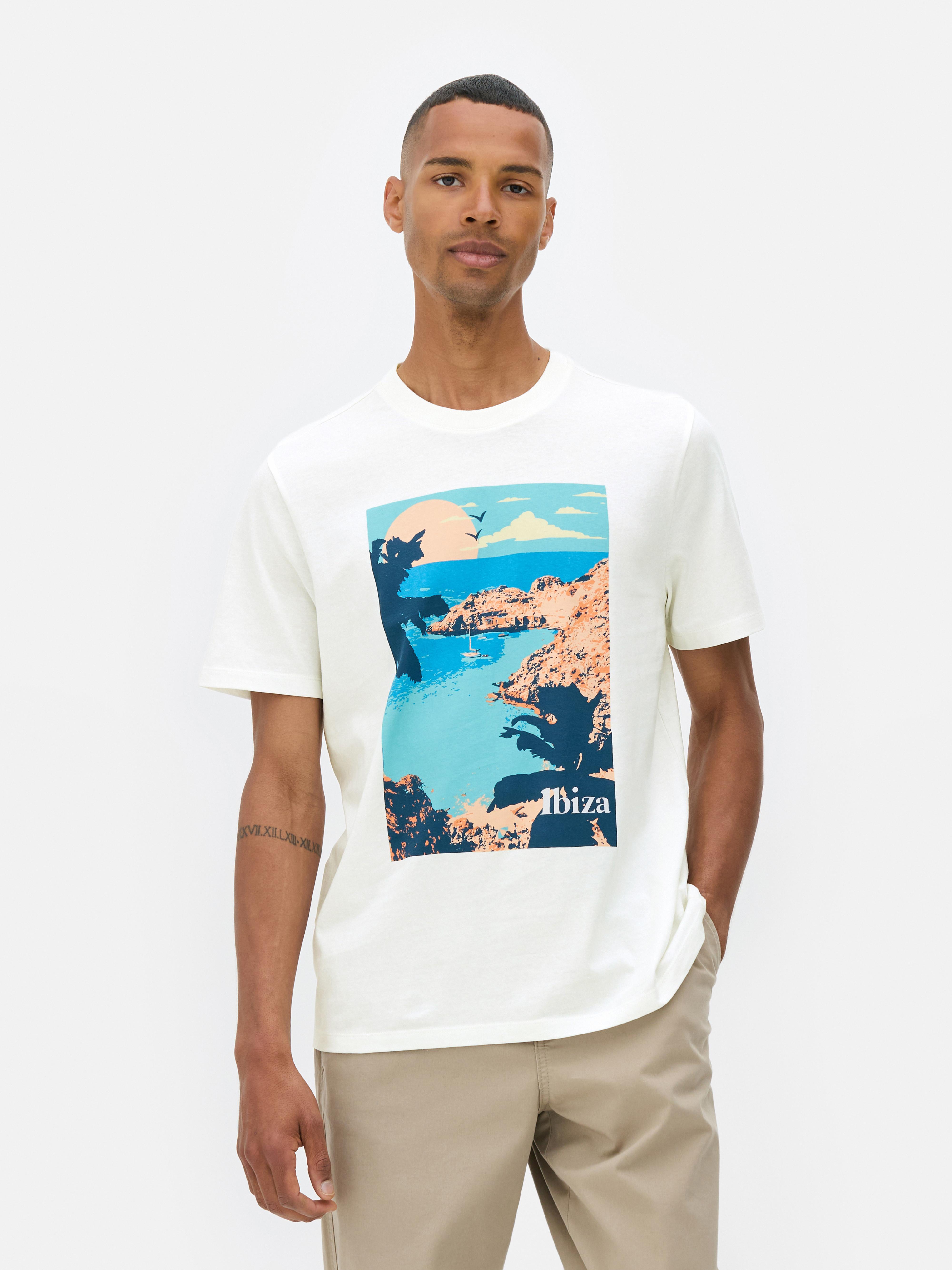 Ibiza-mintás póló