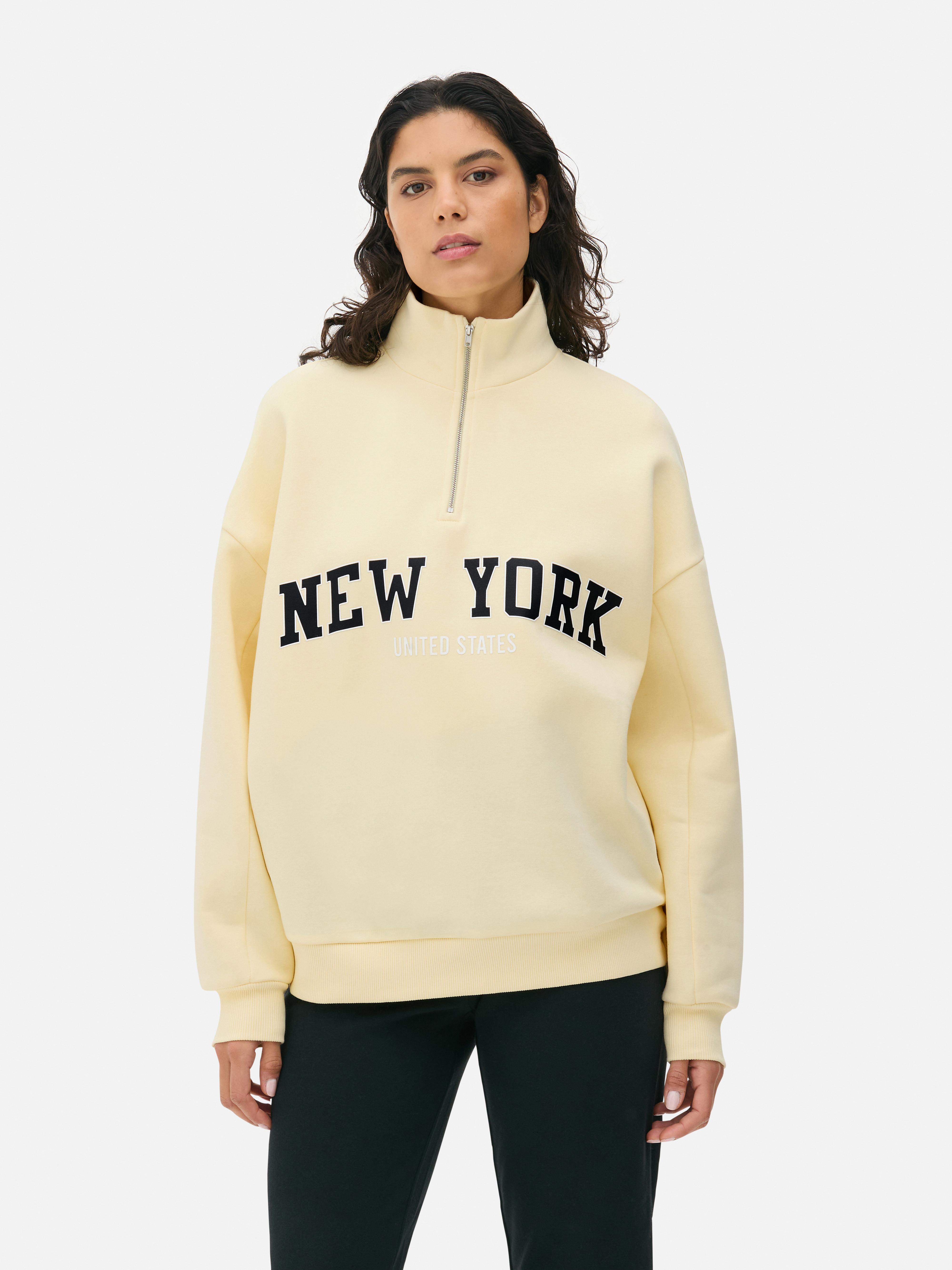 Sudadera Con Capucha Primark Con Cordón Para Mujer, Color Amarillo  Casual Y Vibrante