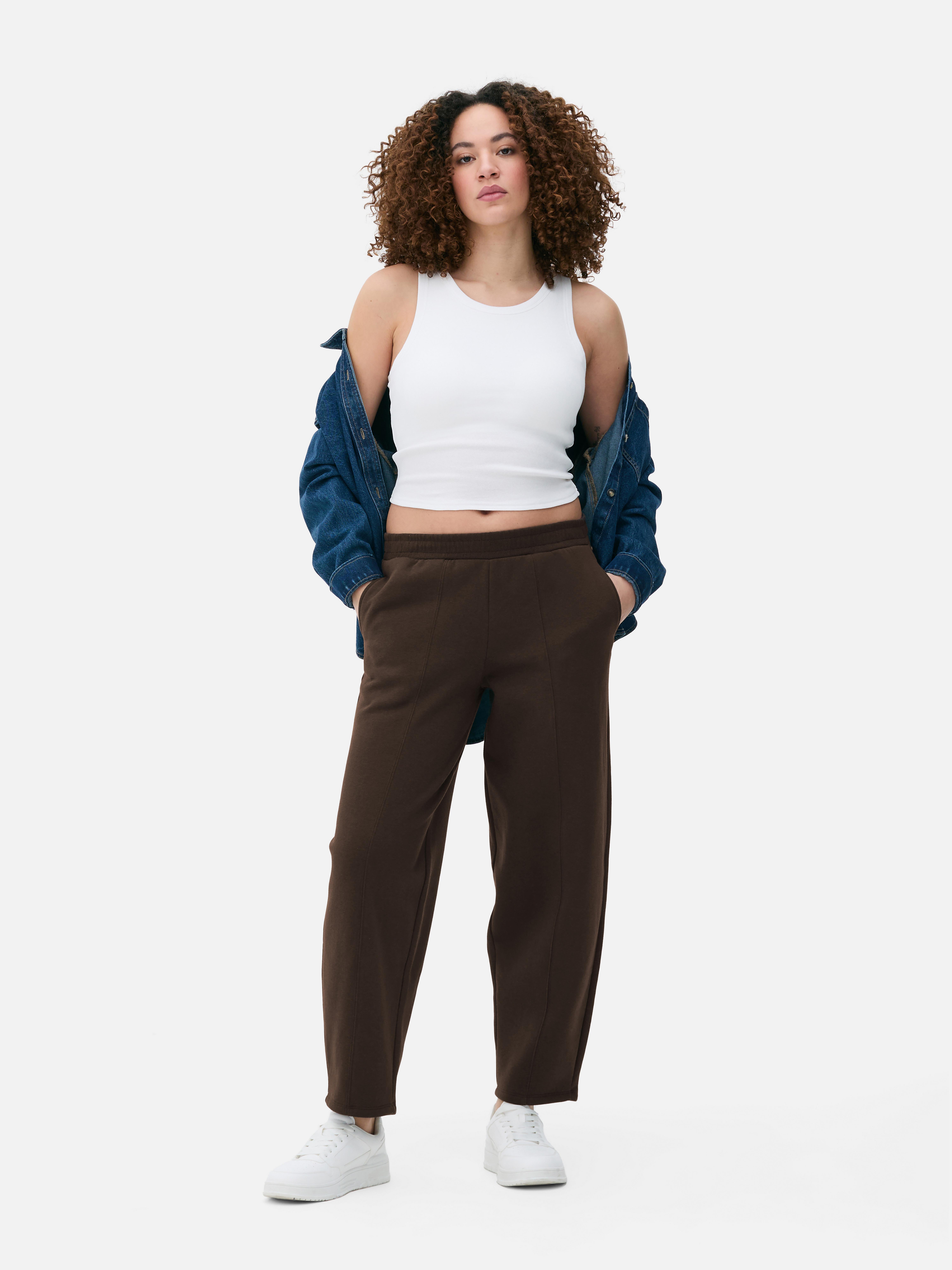 Pantalones de chándal de corte barril