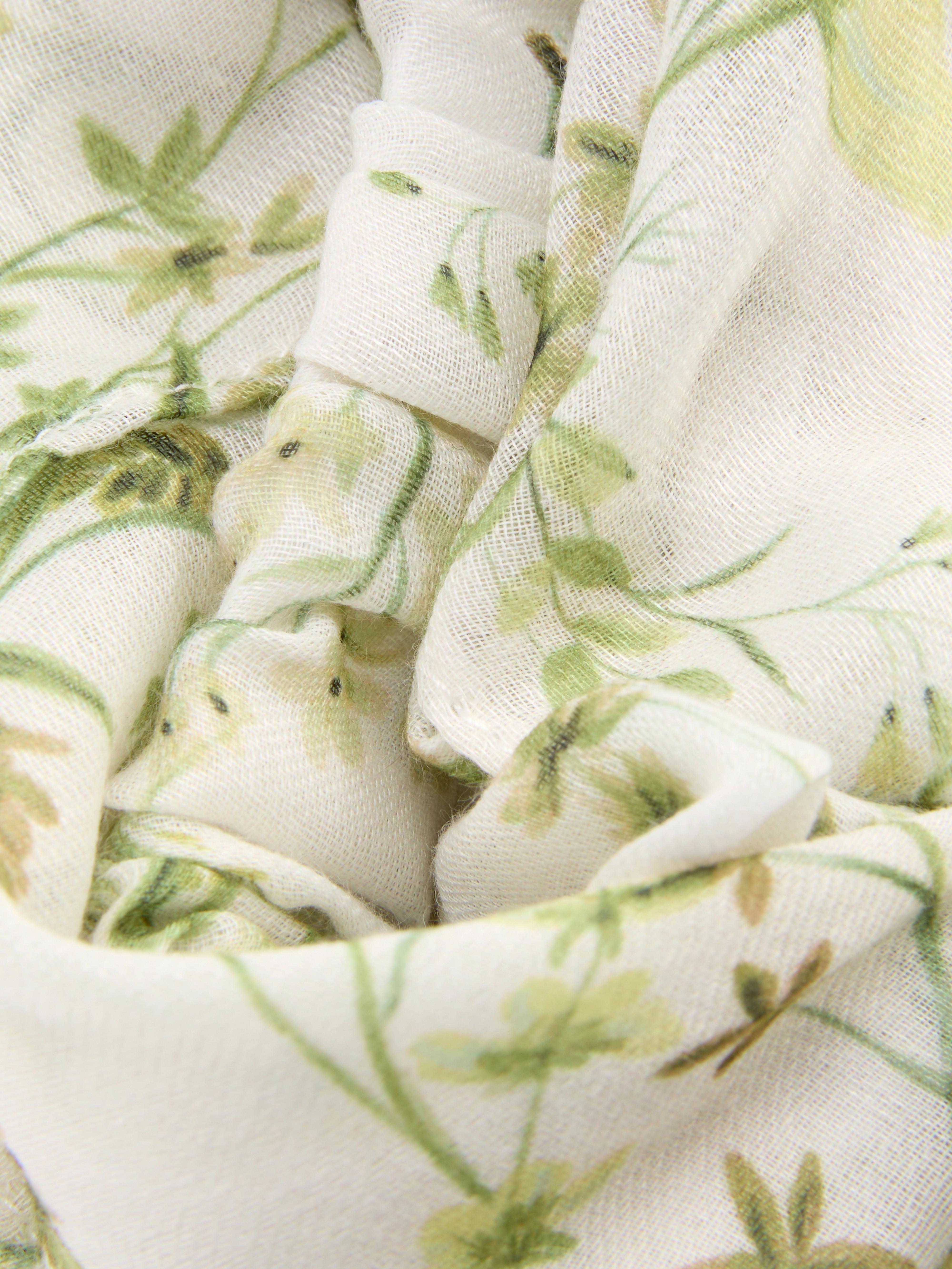 Bandeau élastiqué à fleurs