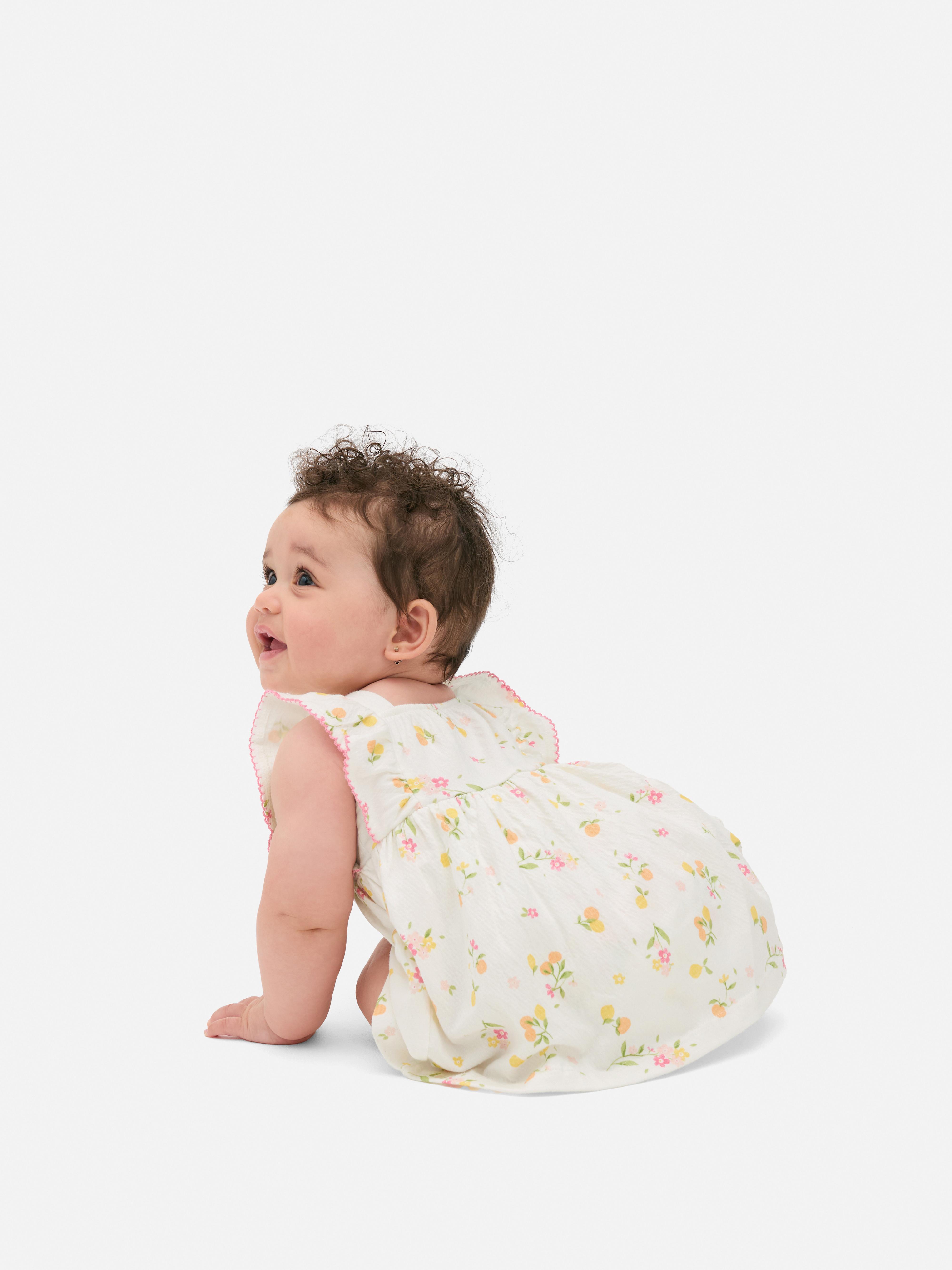 Smocked Floral Dress