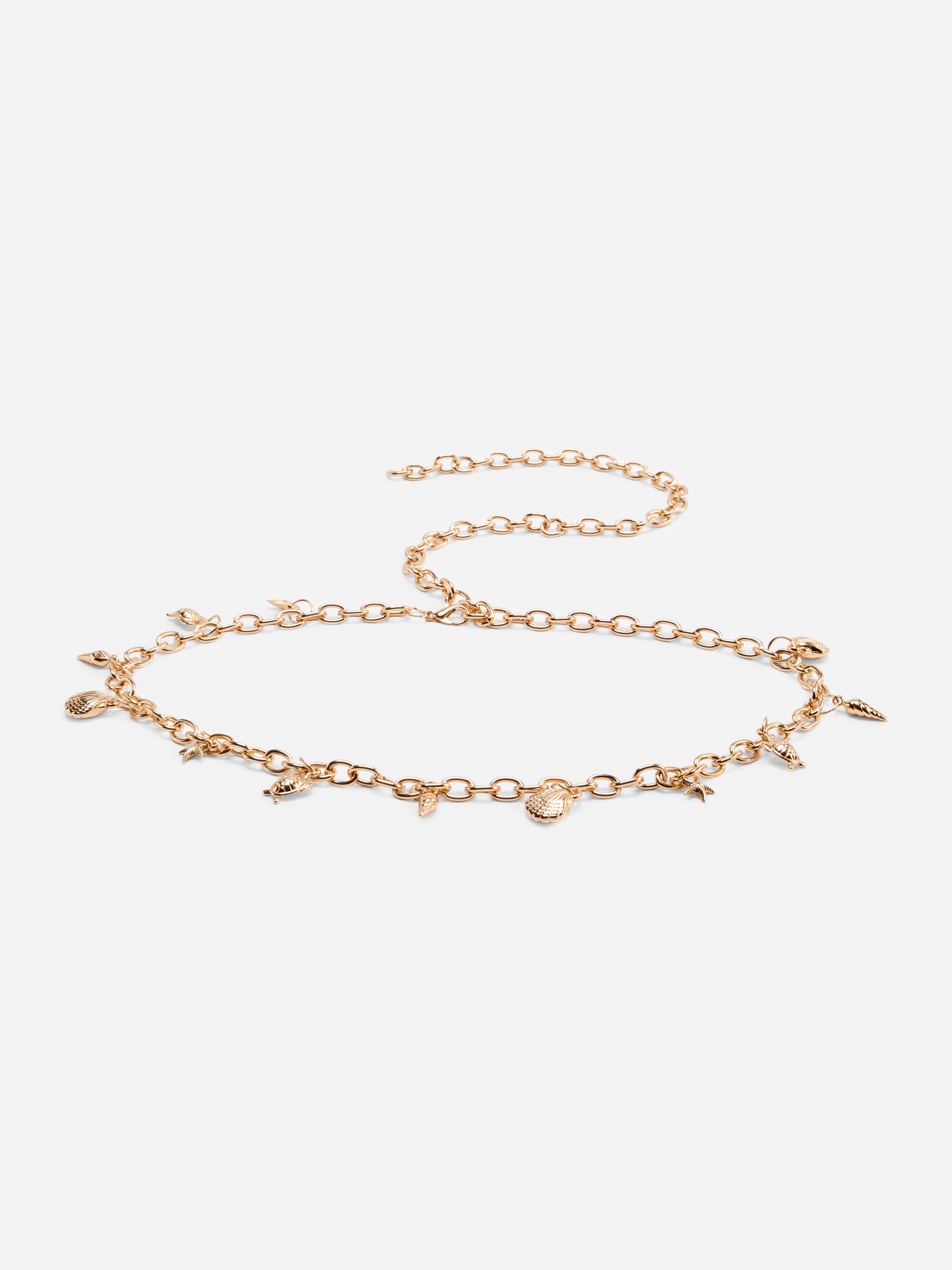 Ceinture chaîne avec coquillages
