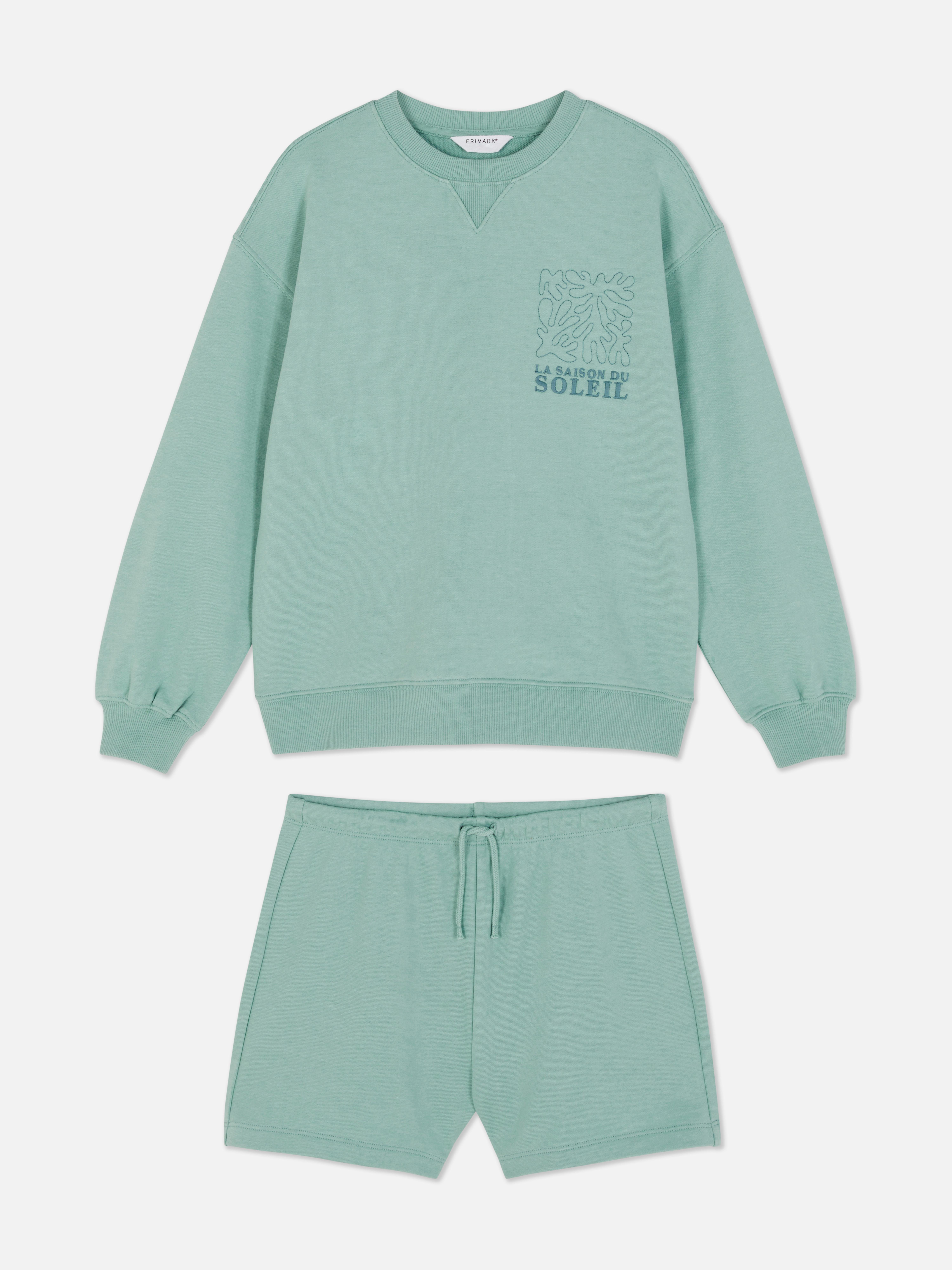 Stacey Solomon Sweatshirt and Shorts Set
