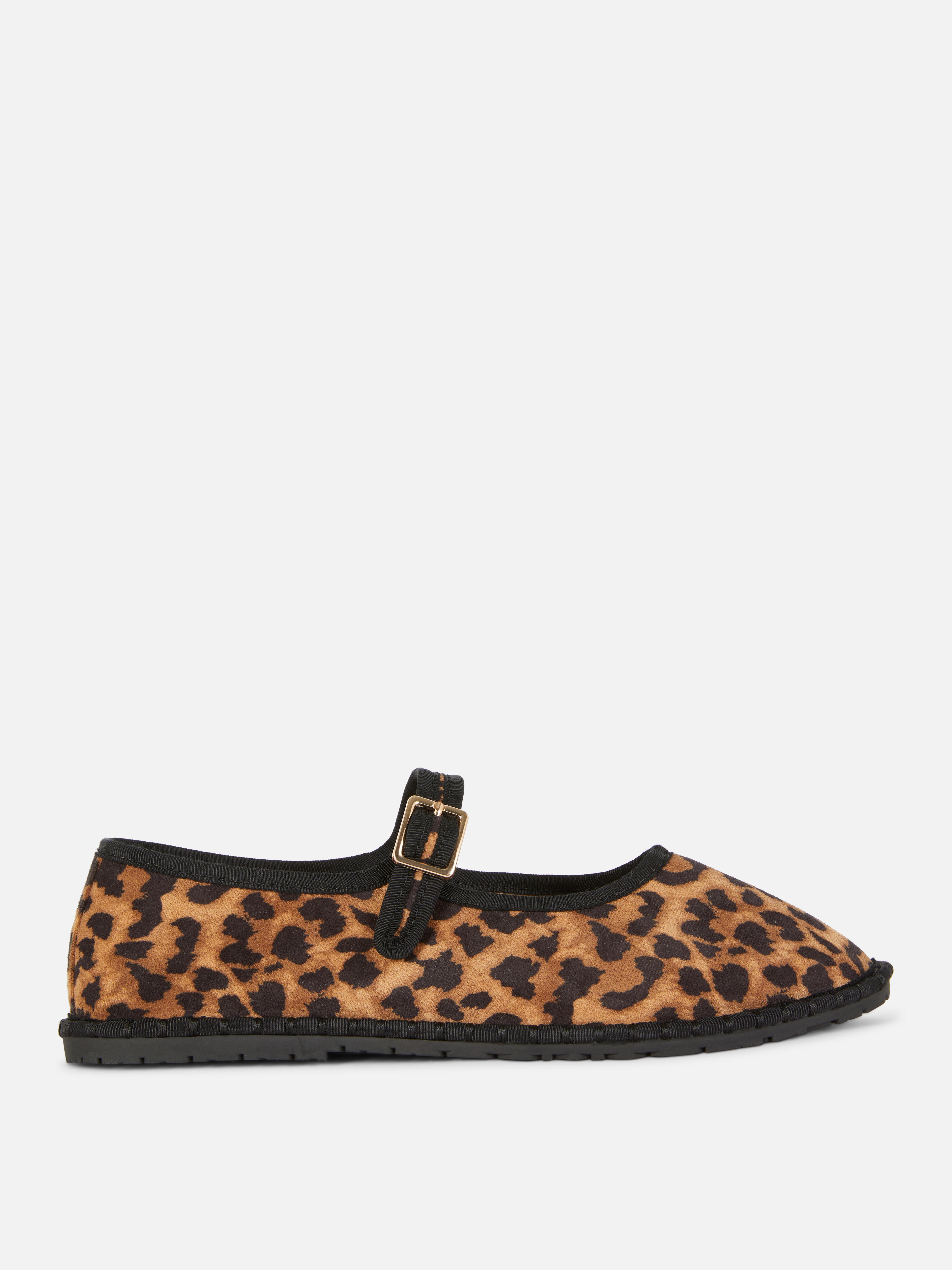 Mary Janes mit Leopardenmuster
