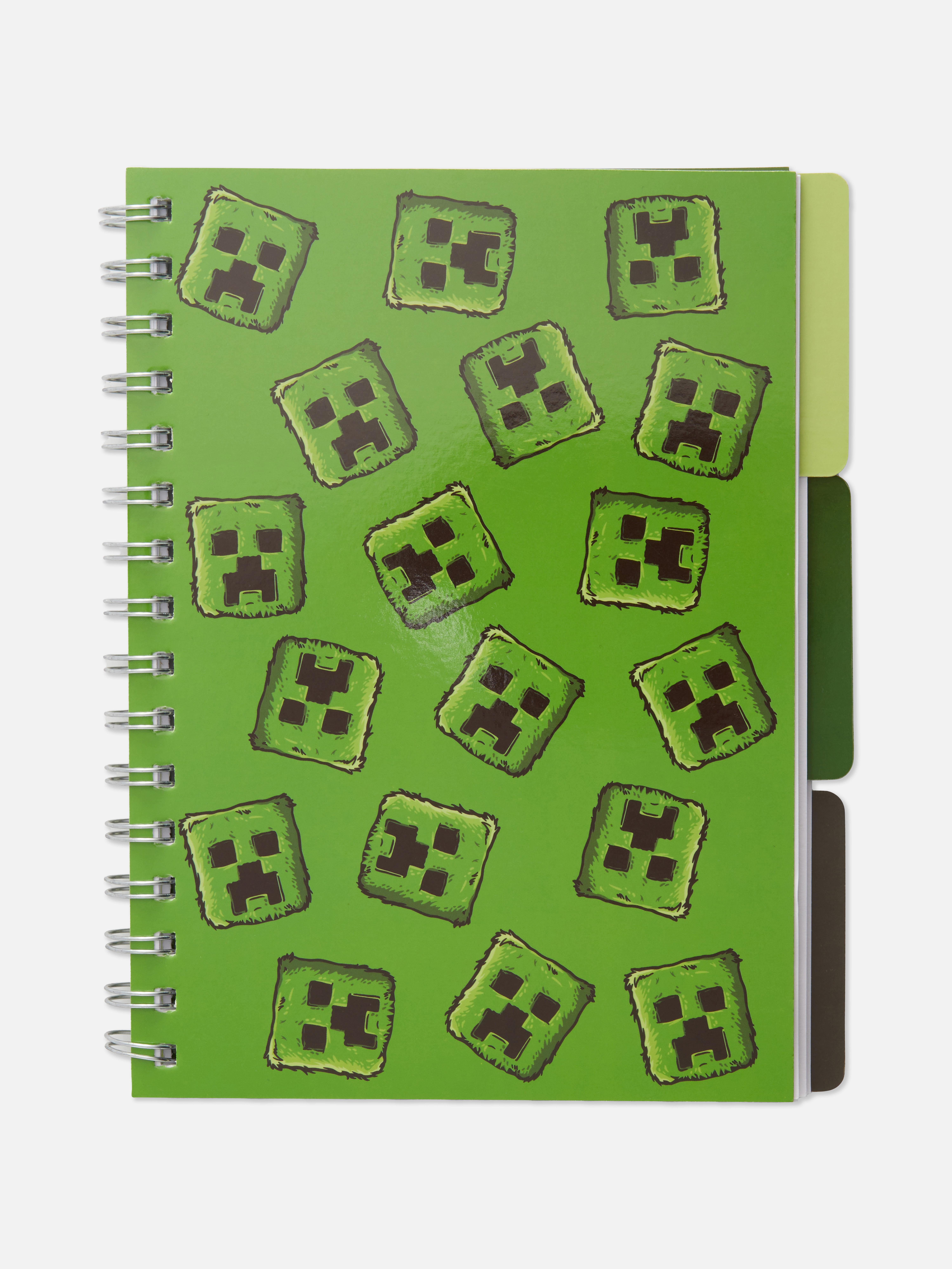 A5-notitieboek met tabbladen Minecraft Creeper