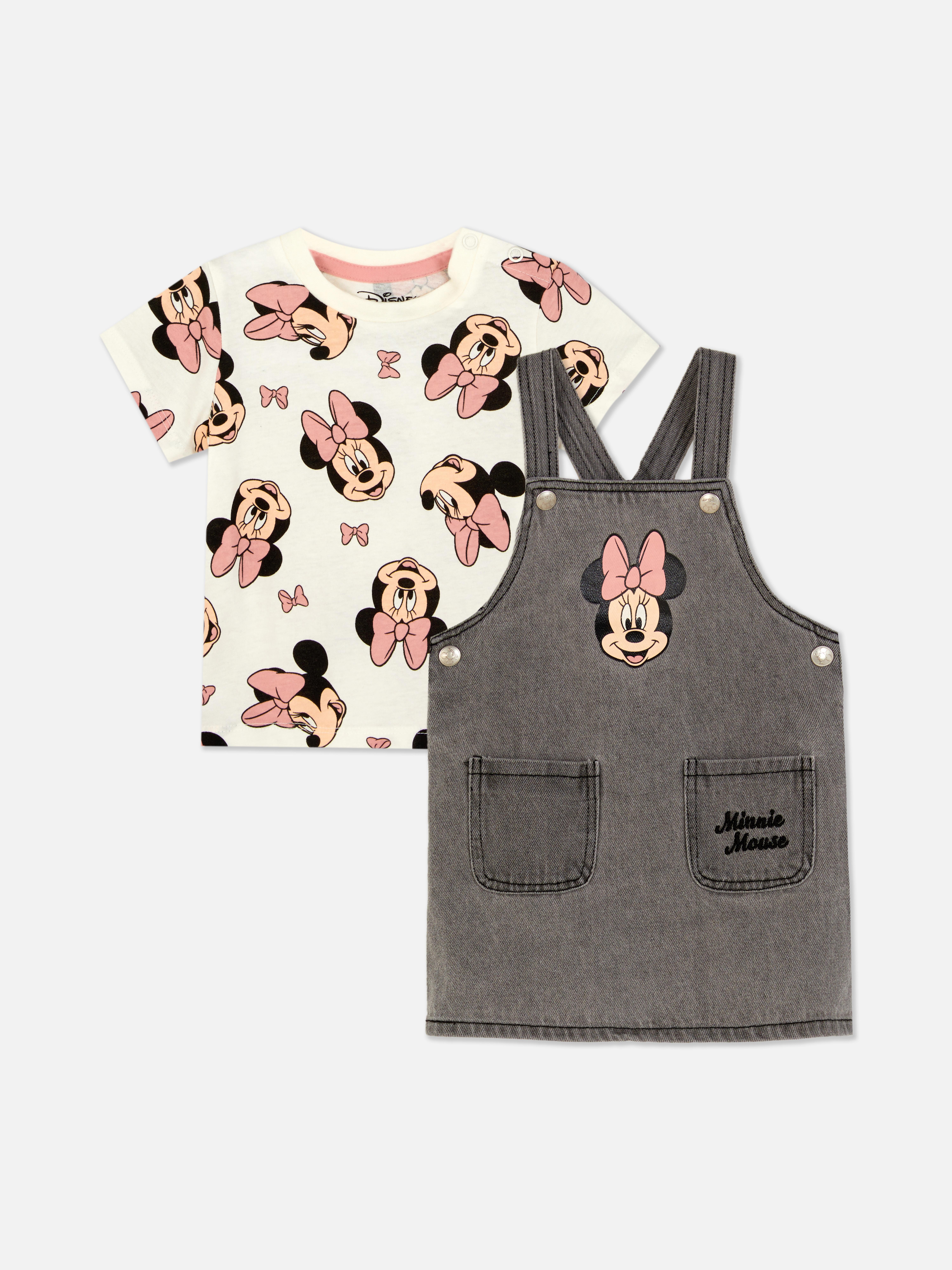Majica in obleka z naramnicami iz džinsa Disney Mini Miška