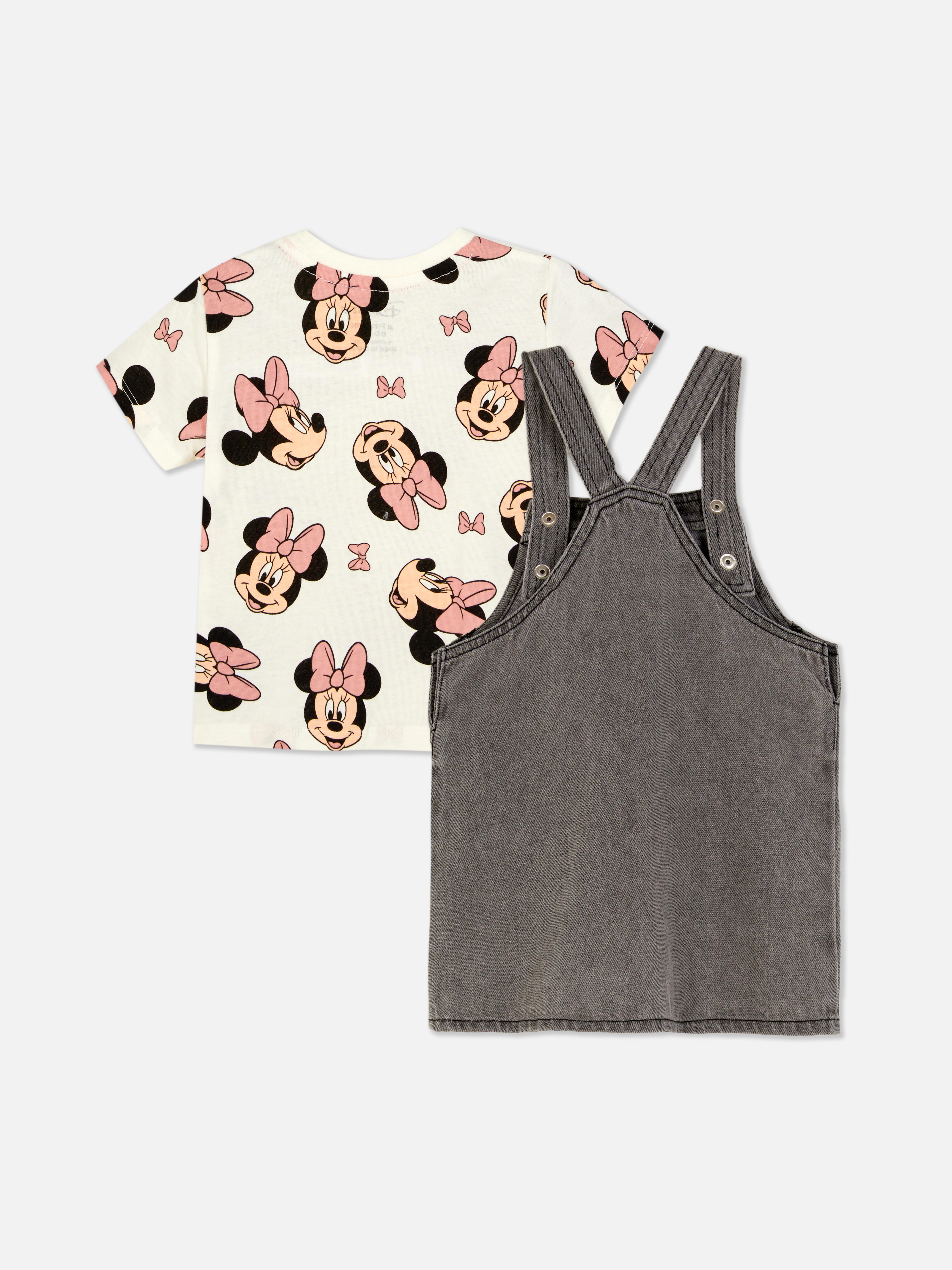 Majica in obleka z naramnicami iz džinsa Disney Mini Miška