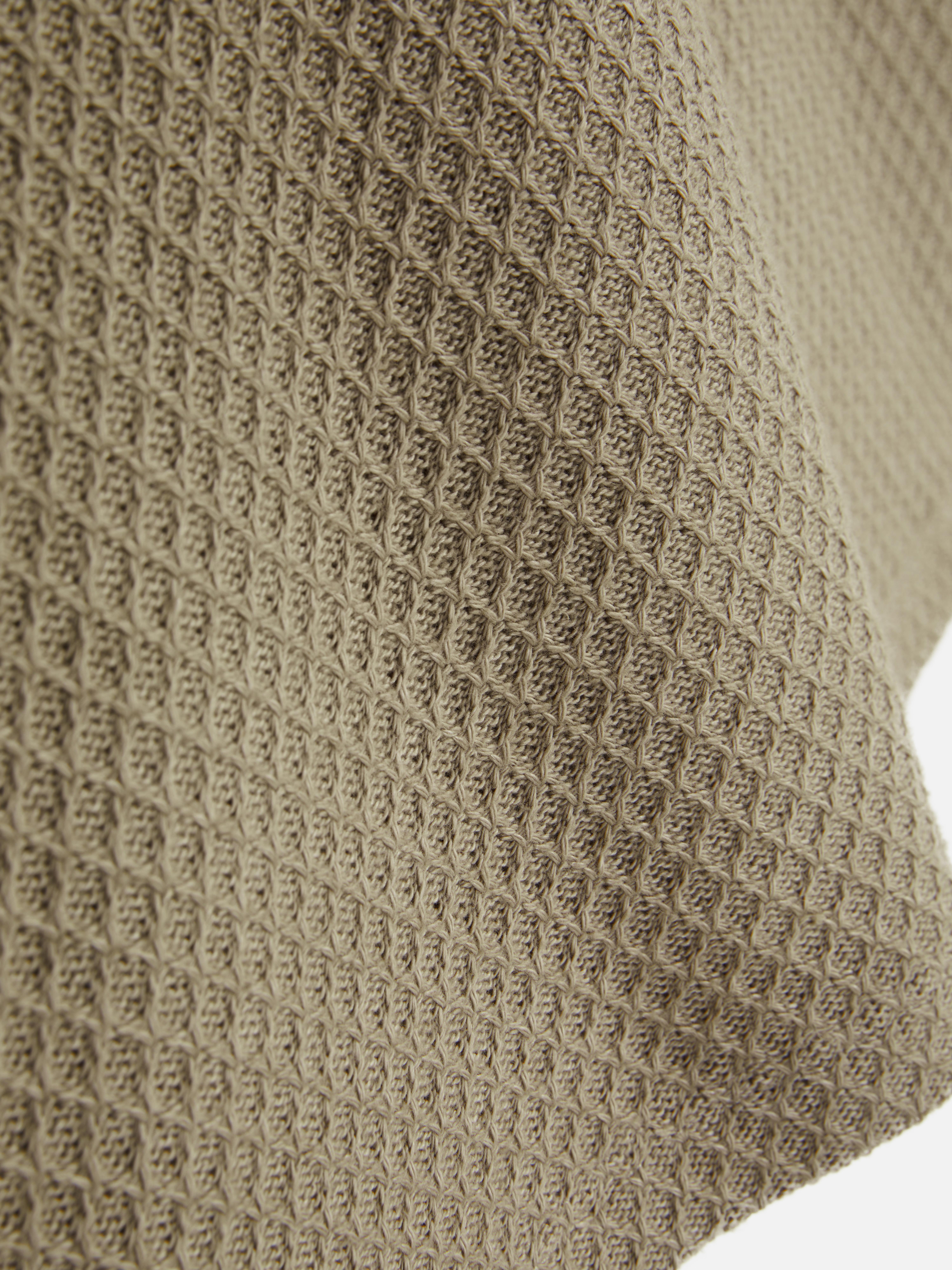 Polo en maille texturée