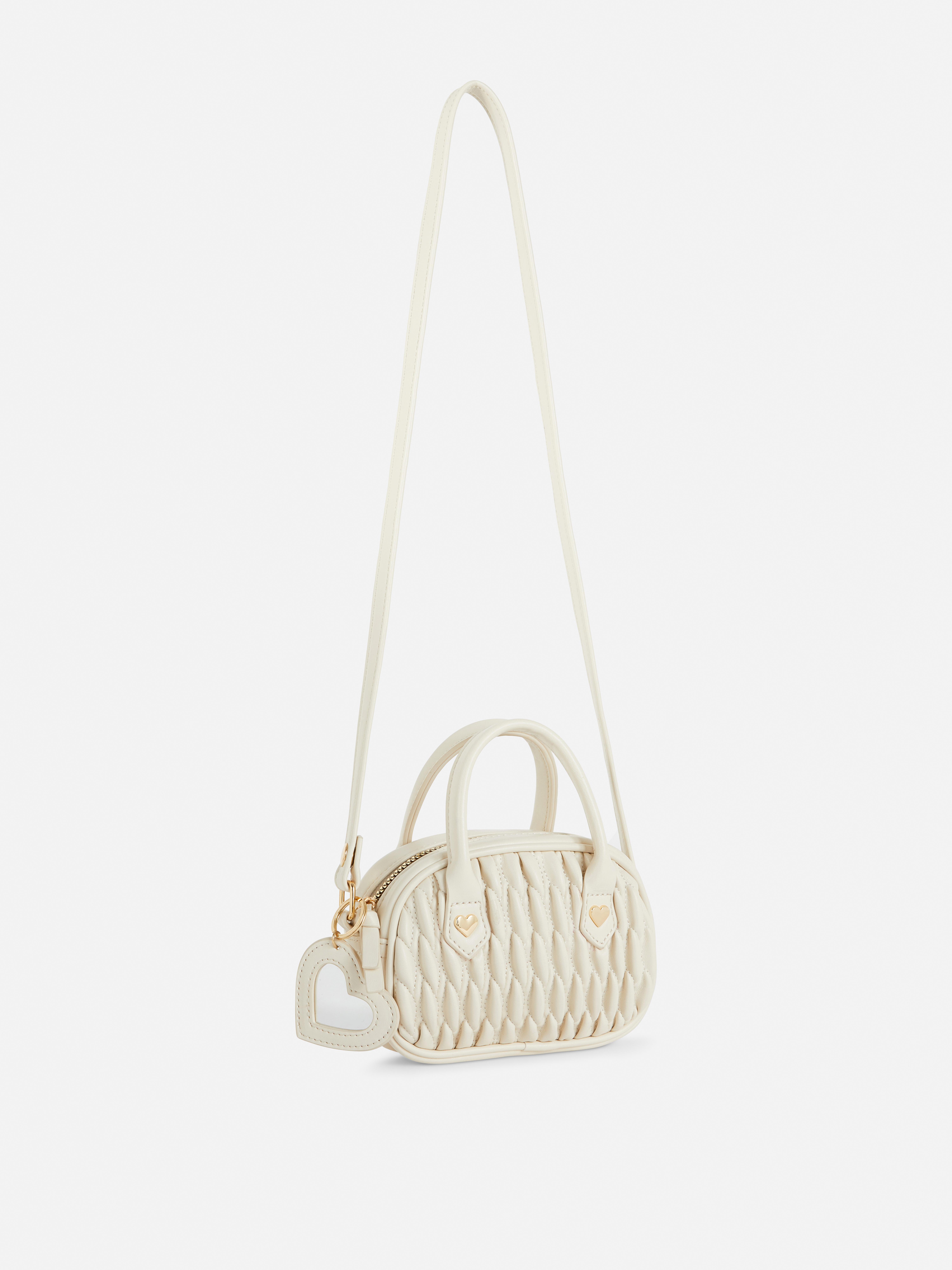 Quilted Faux Leather Crossbody Bag