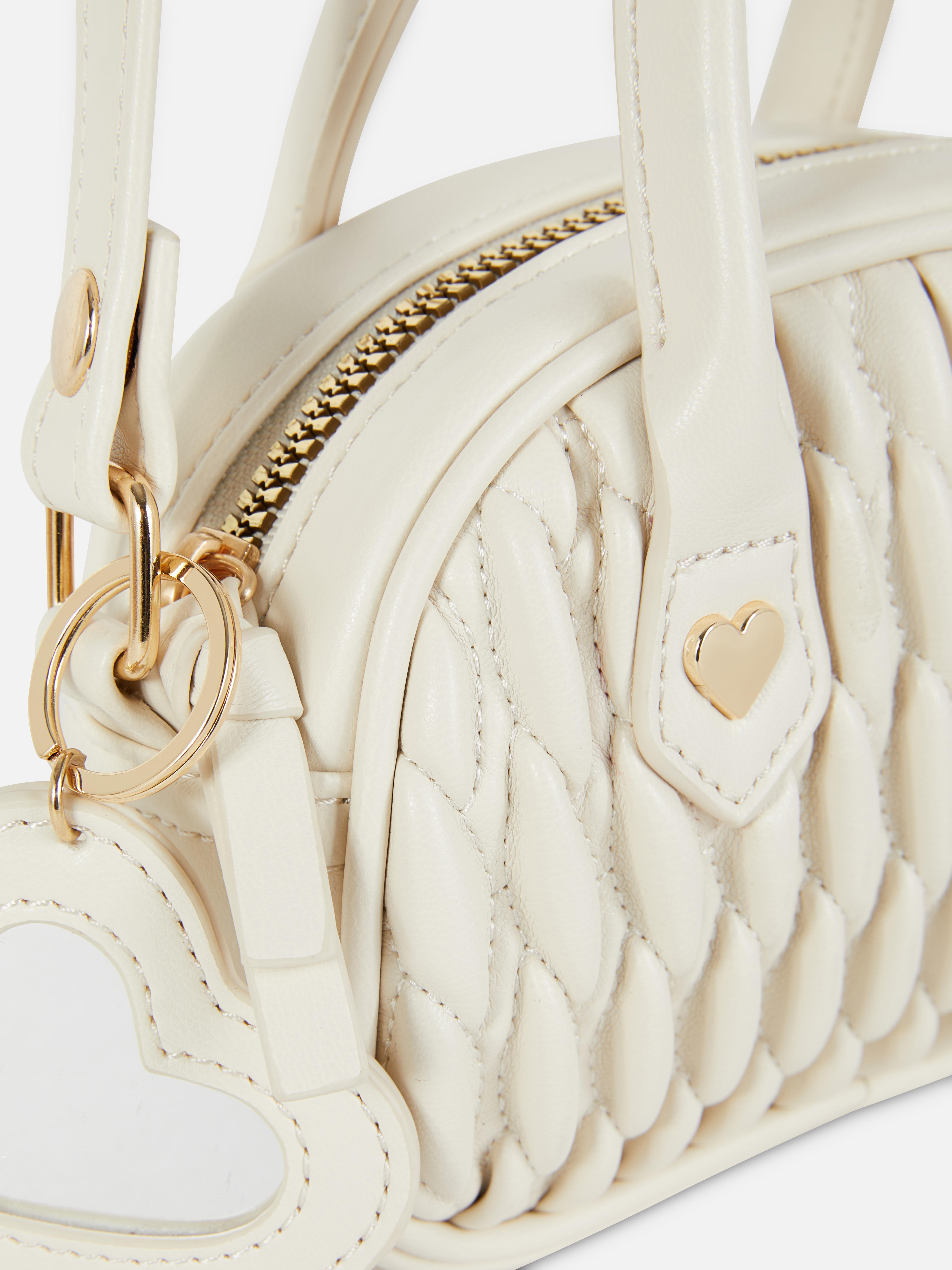 Quilted Faux Leather Crossbody Bag