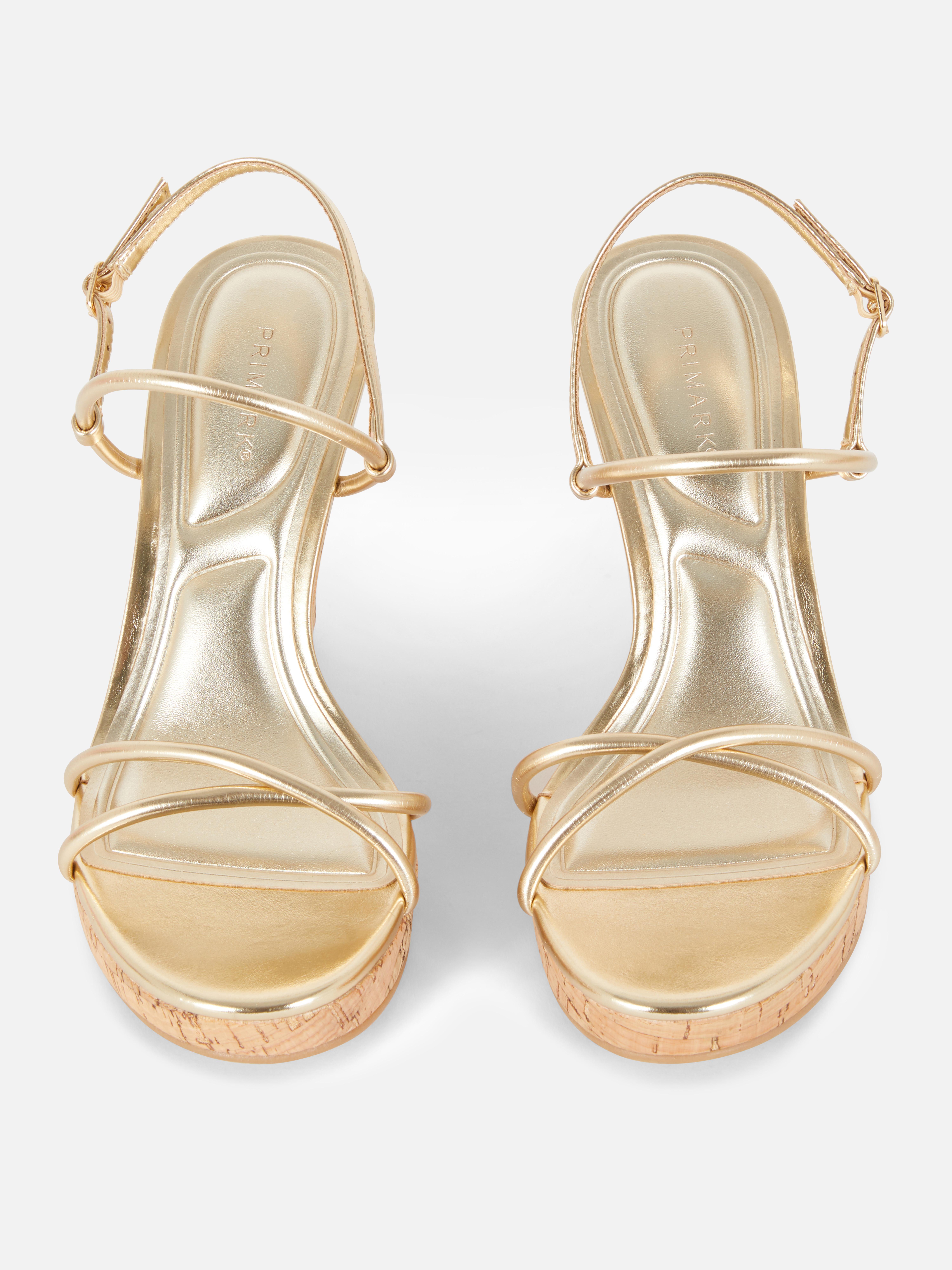 Nette sandalen met sleehak van kurk