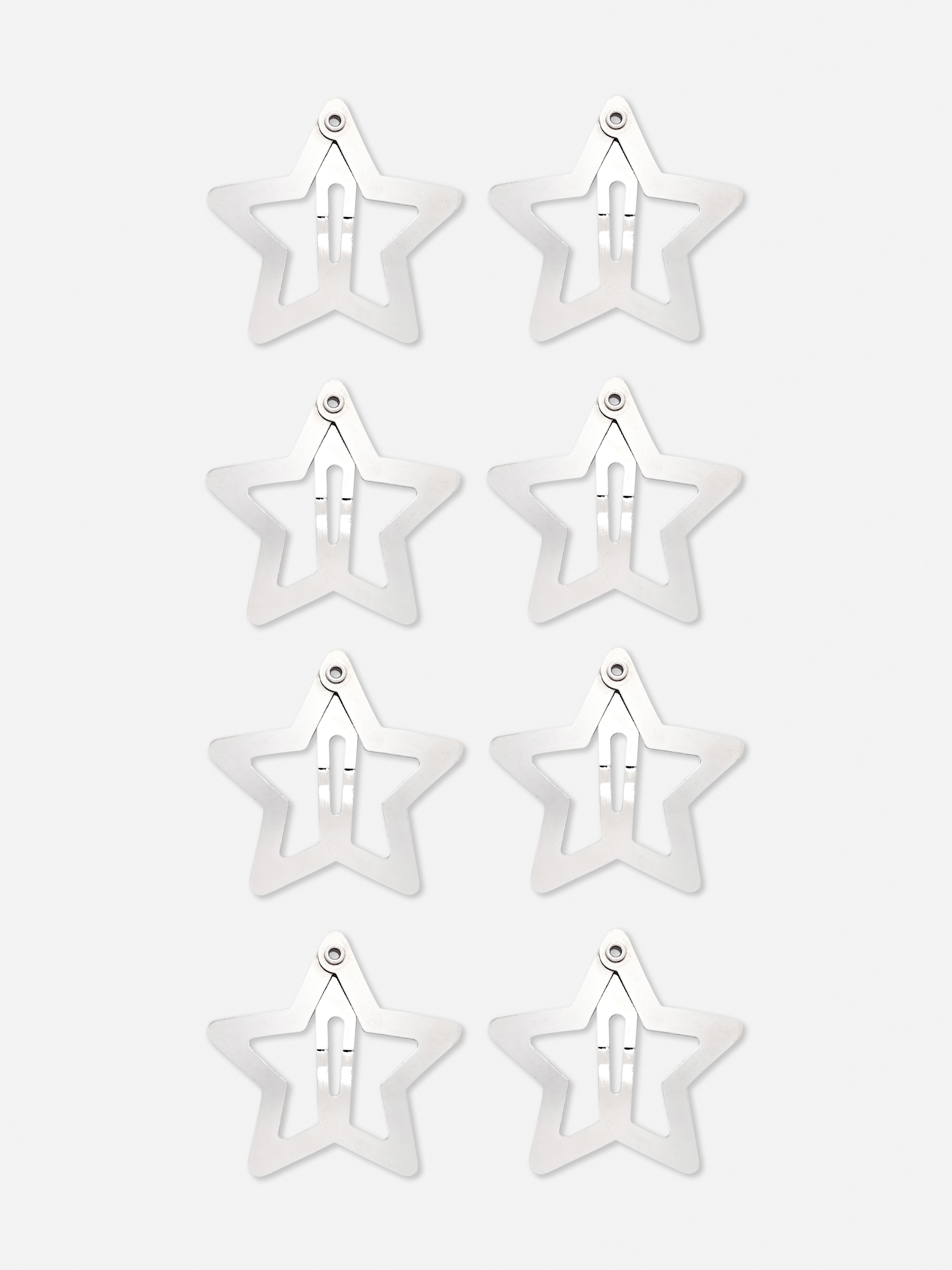 8pk Star Clips