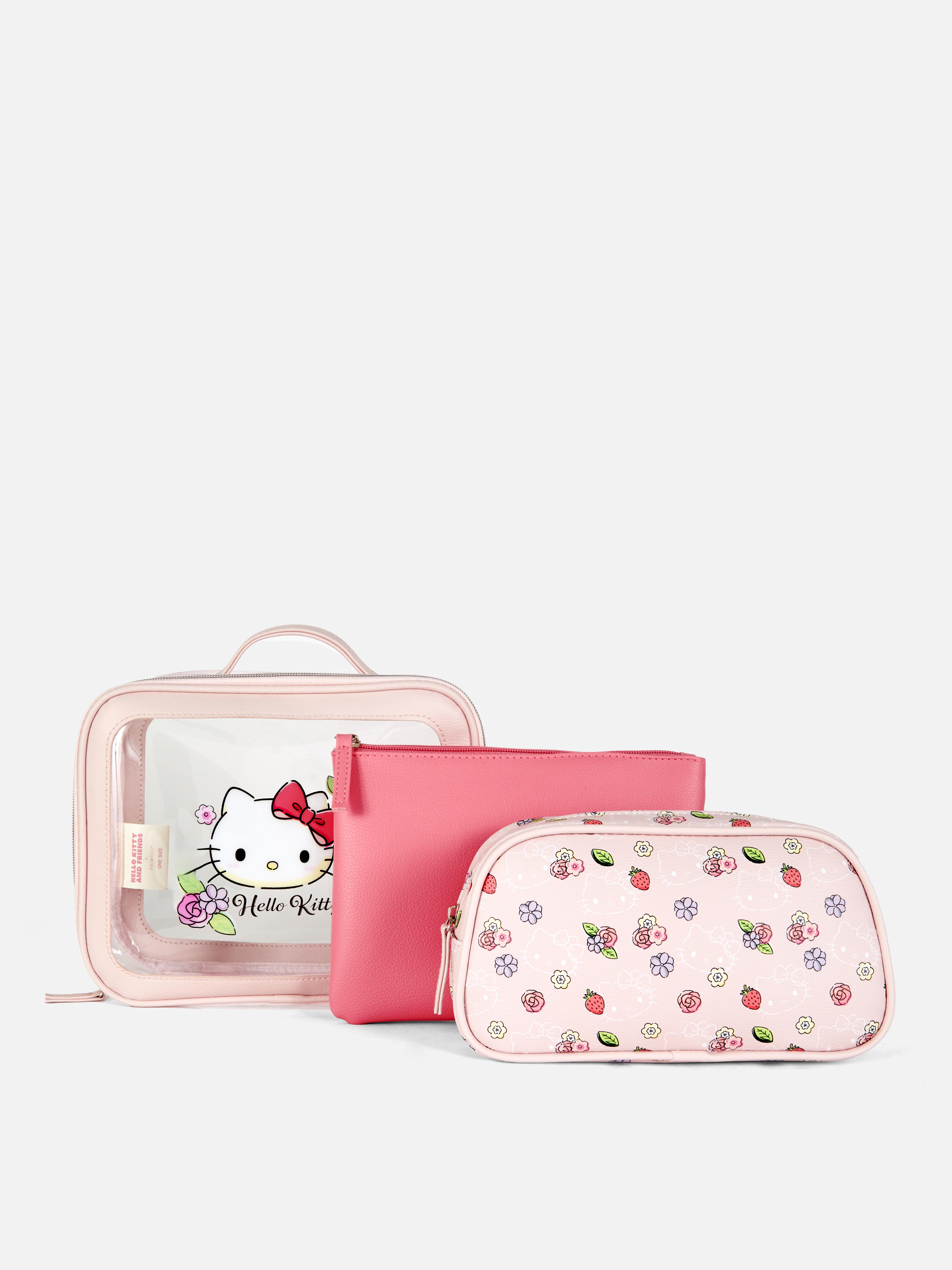 Lot de 3 trousses de maquillage Hello Kitty