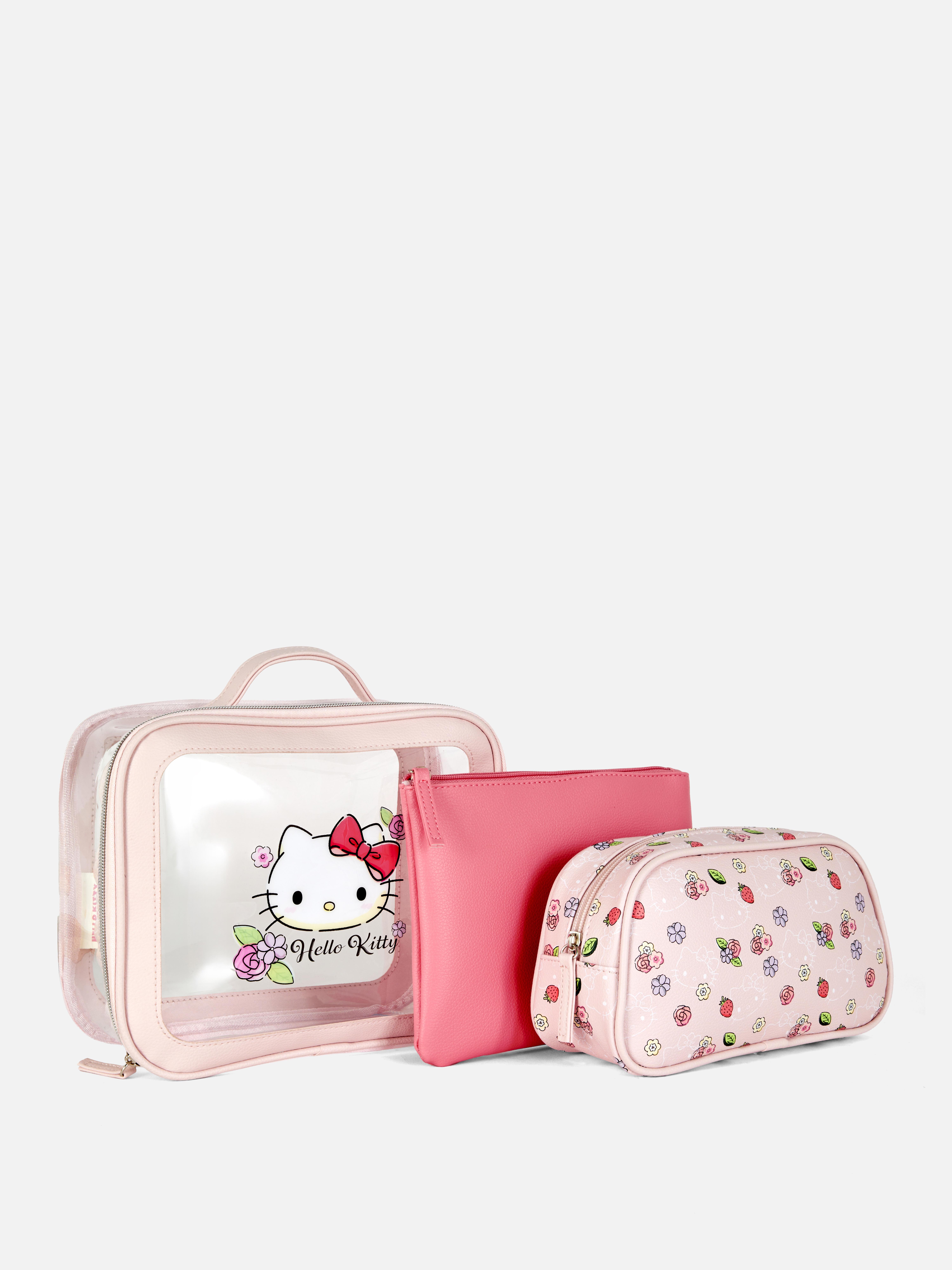 Lot de 3 trousses de maquillage Hello Kitty