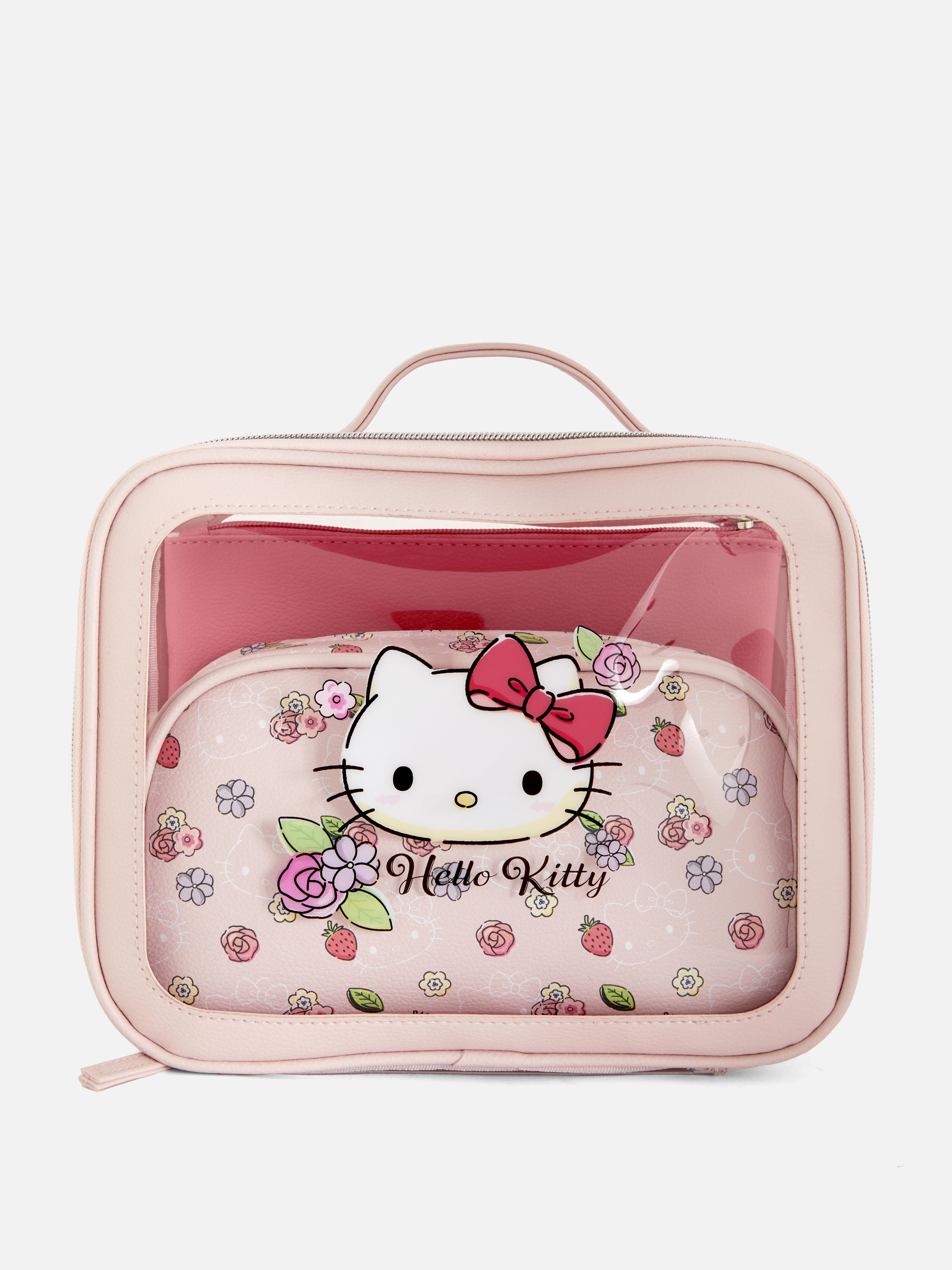 Lot de 3 trousses de maquillage Hello Kitty
