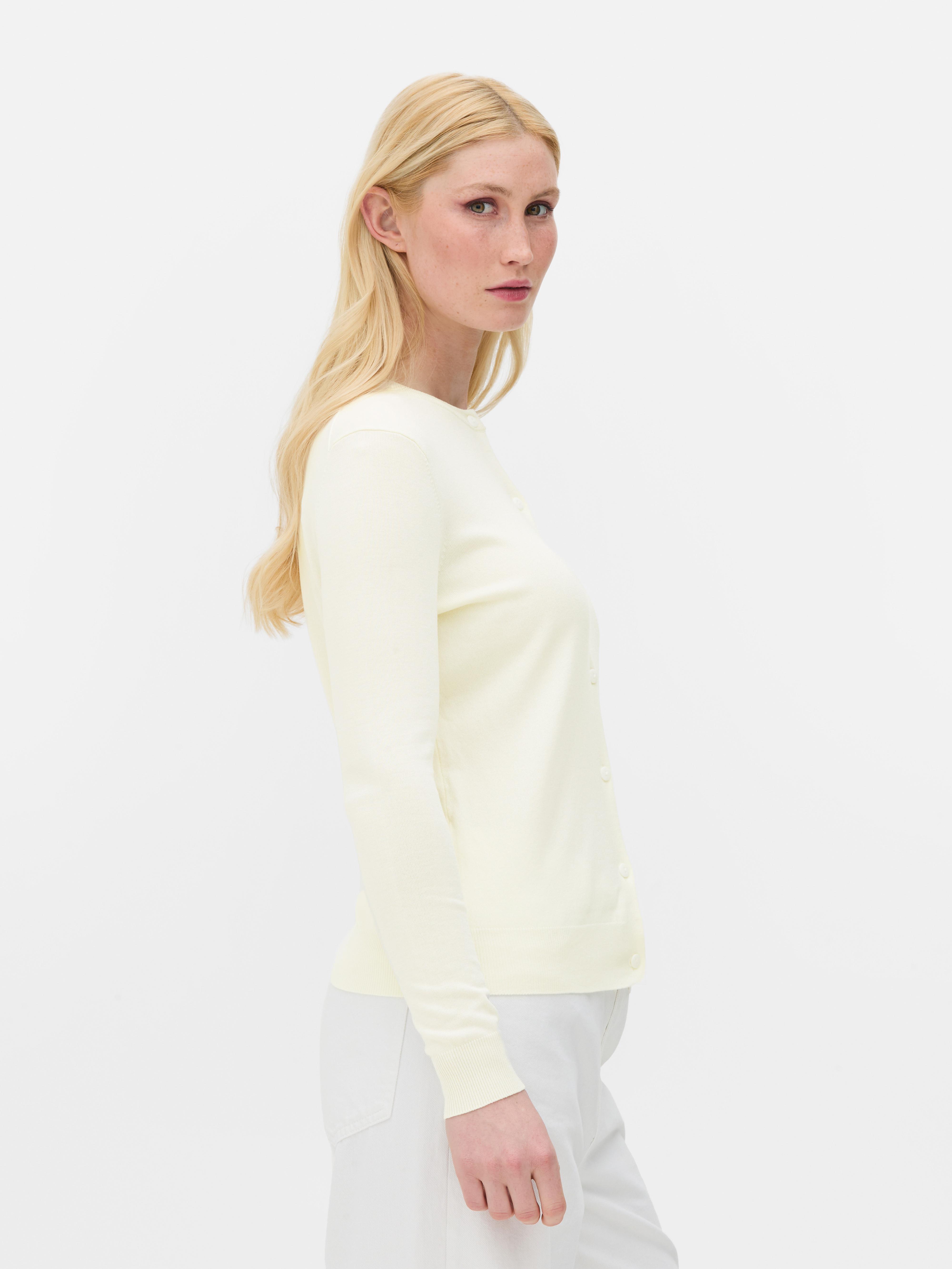 Crew Neck Cardigan