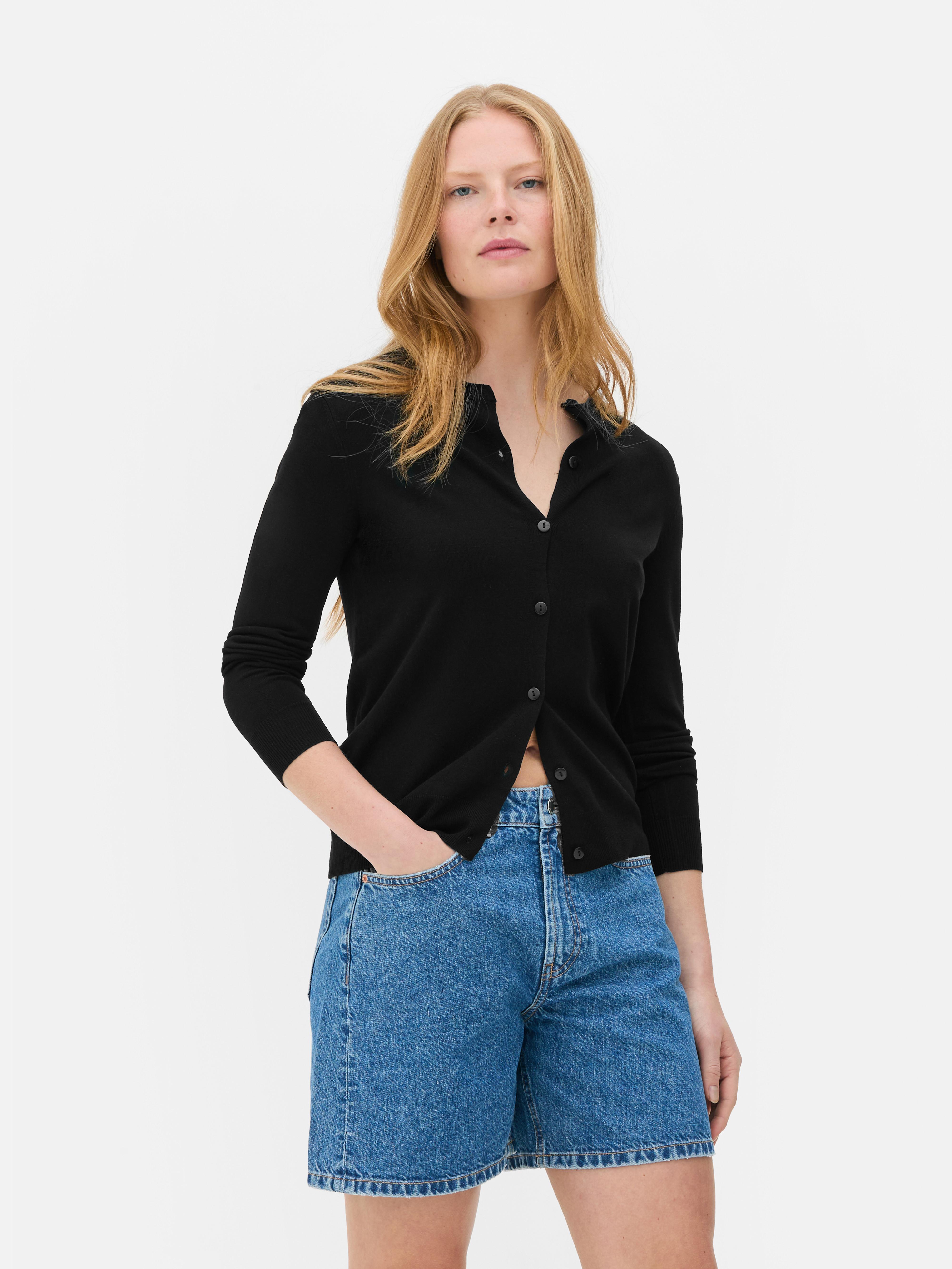 Crew Neck Cardigan