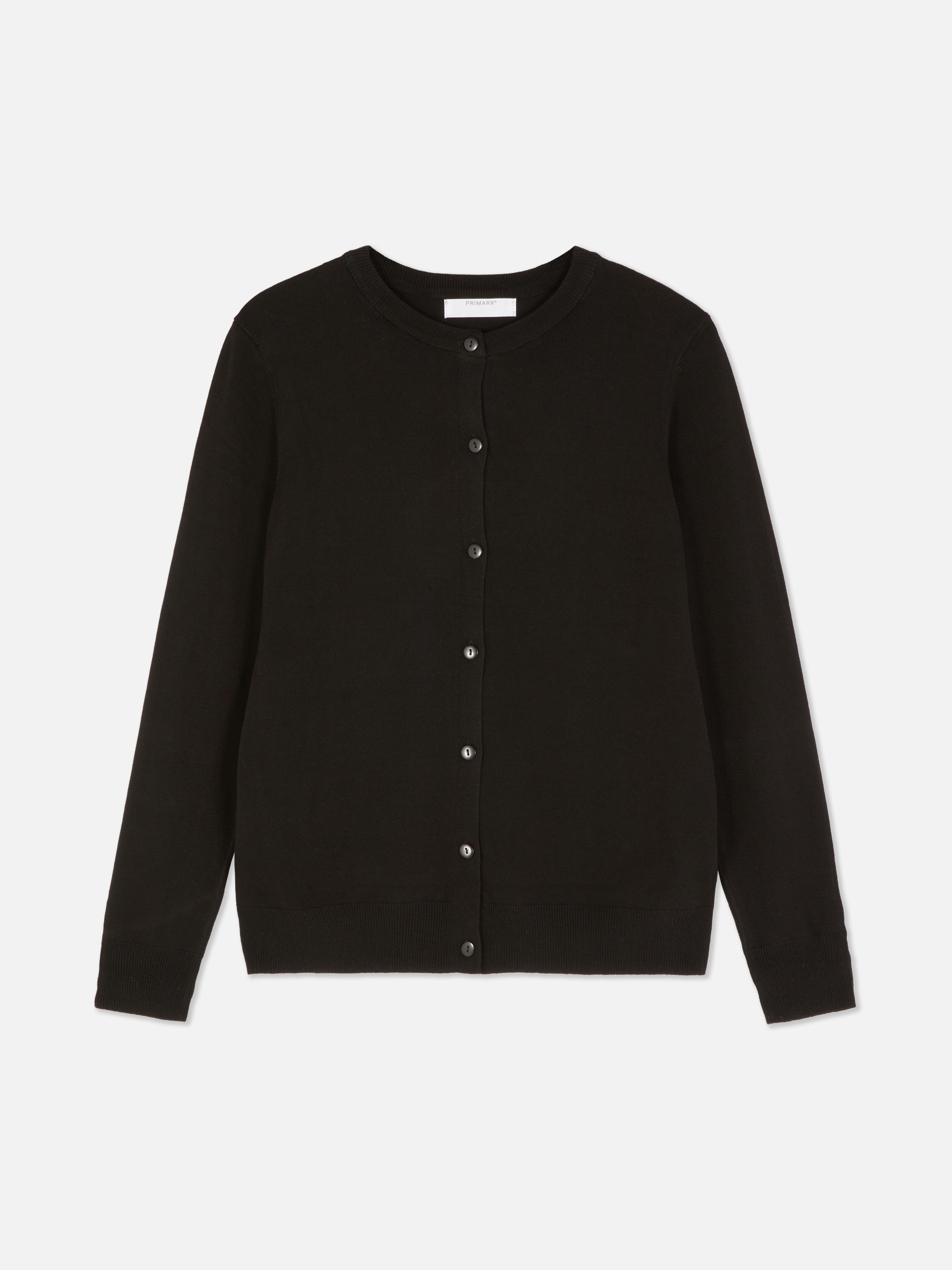 Cardigan girocollo