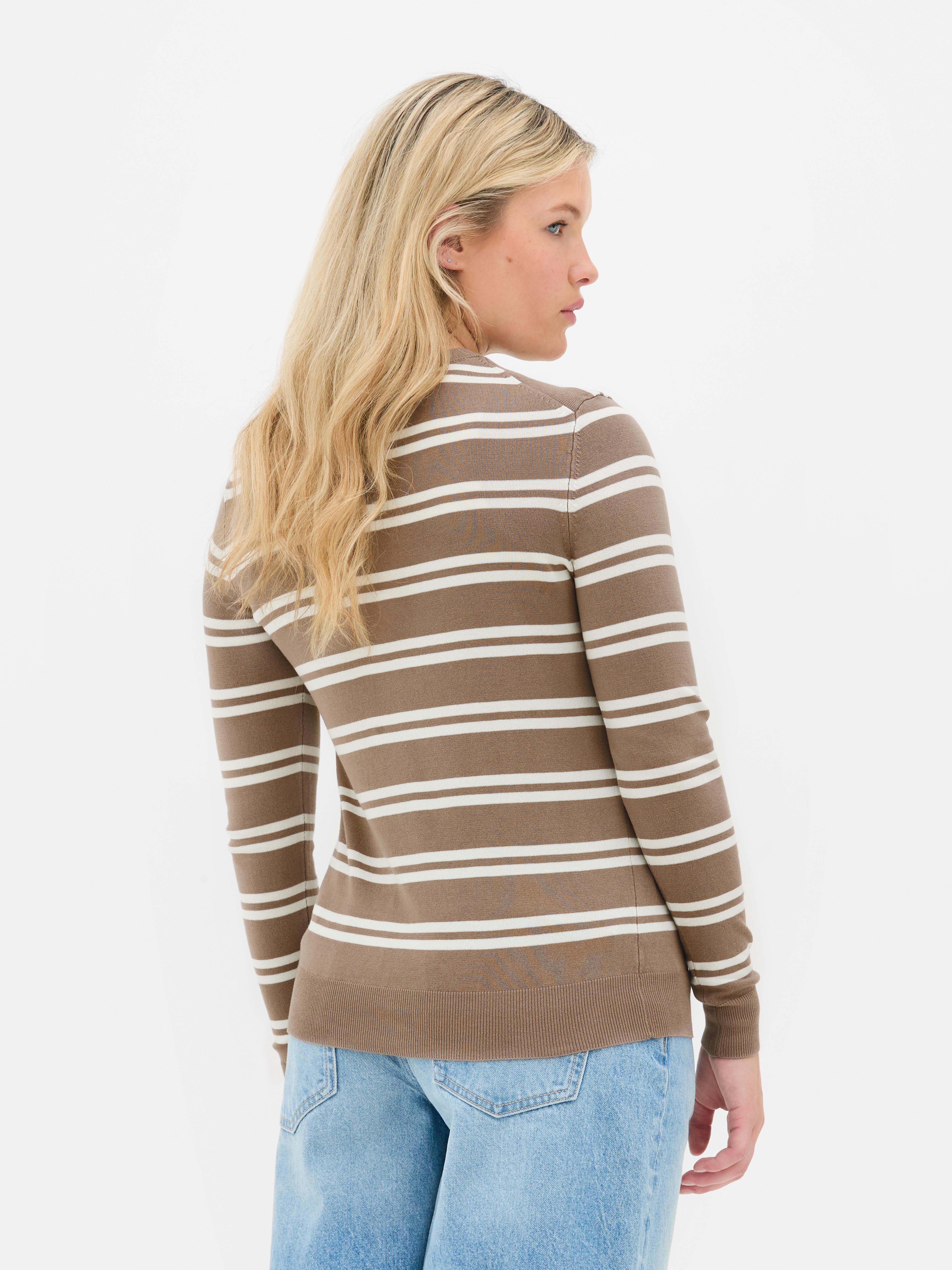 Vest met ronde hals