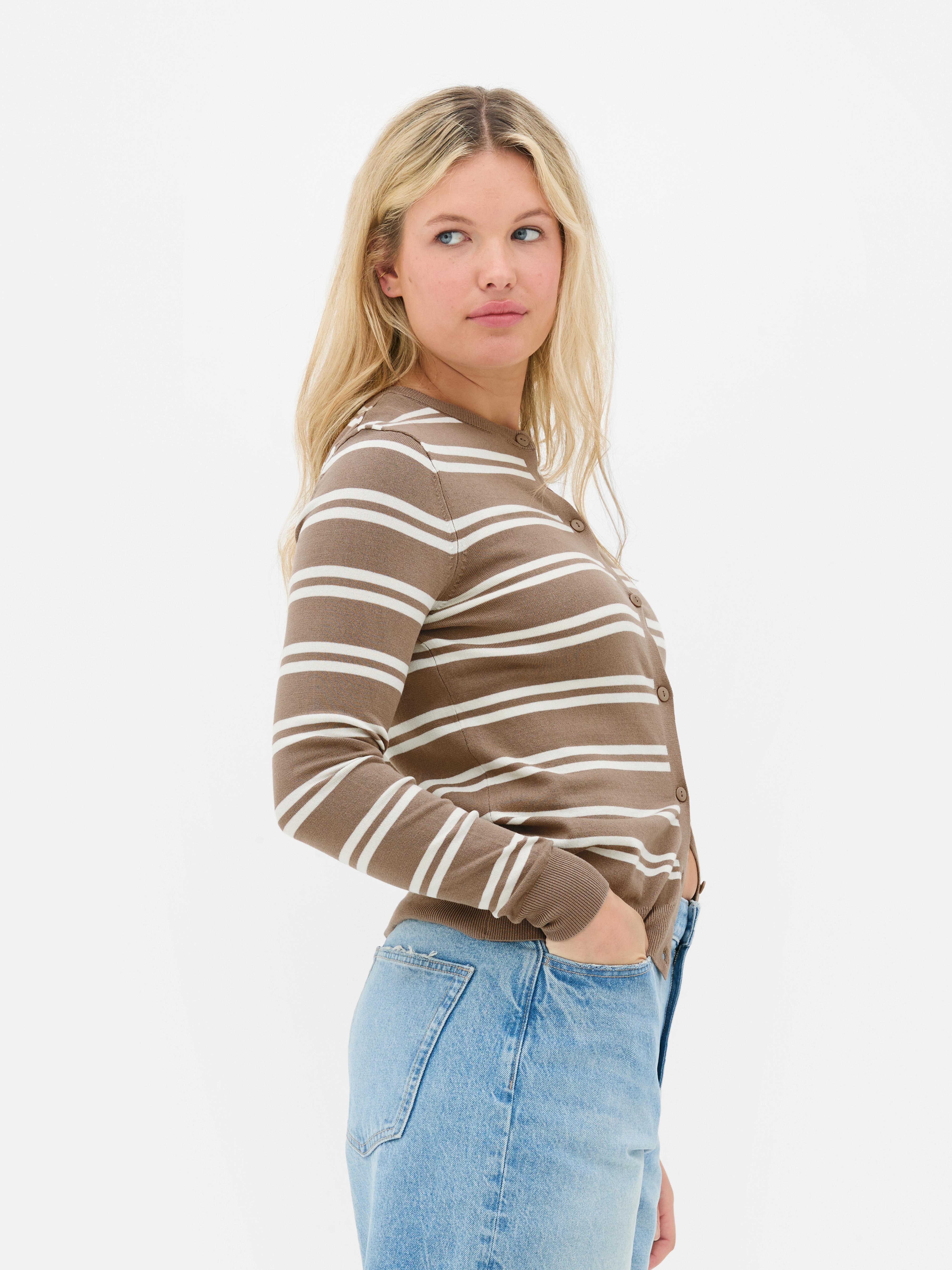 Vest met ronde hals