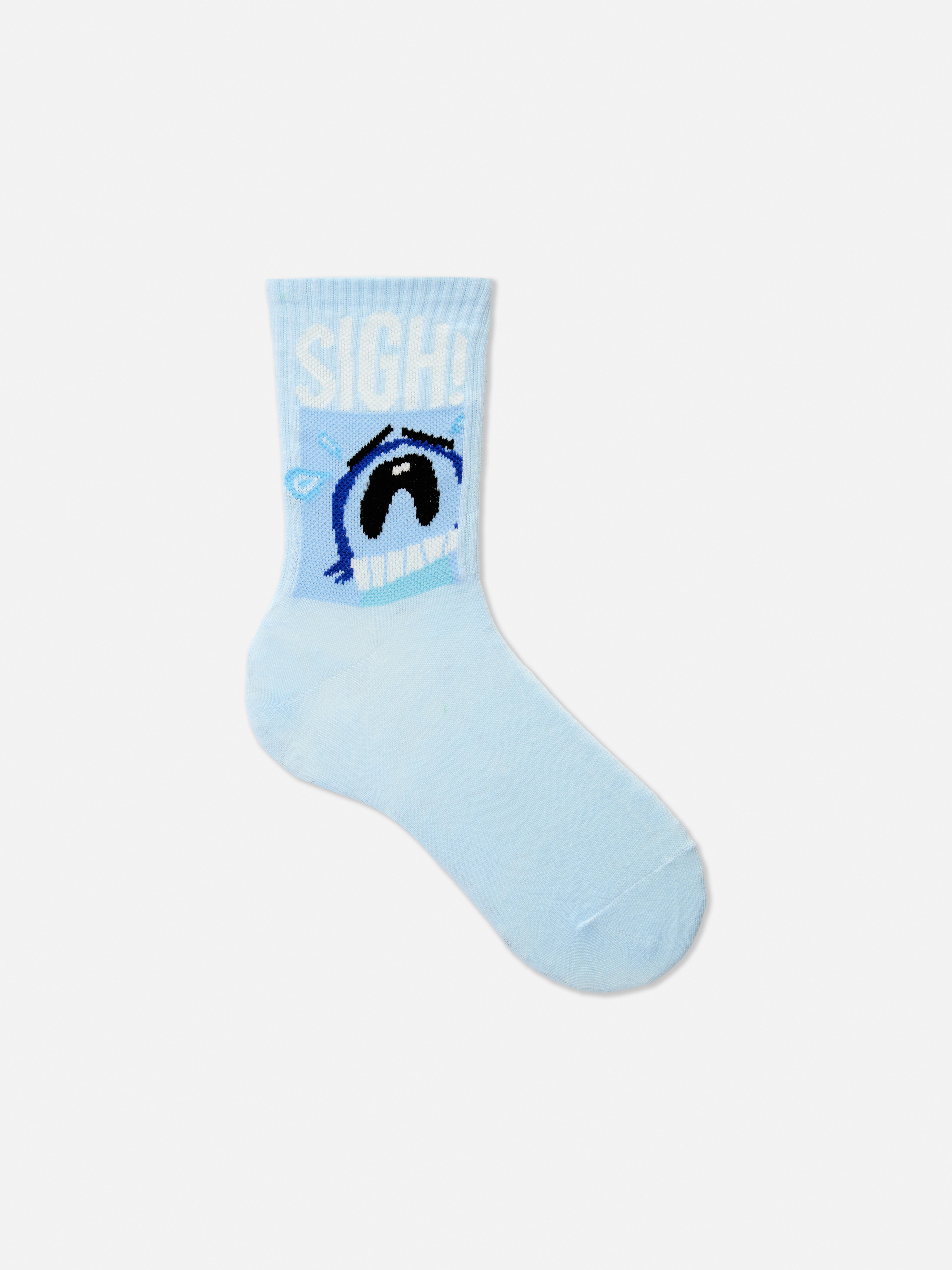Women's Blue Disney's Inside Out Joy Crew Socks